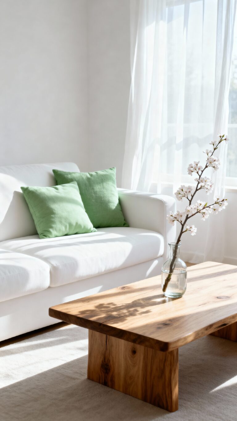 minimalist spring decor calm