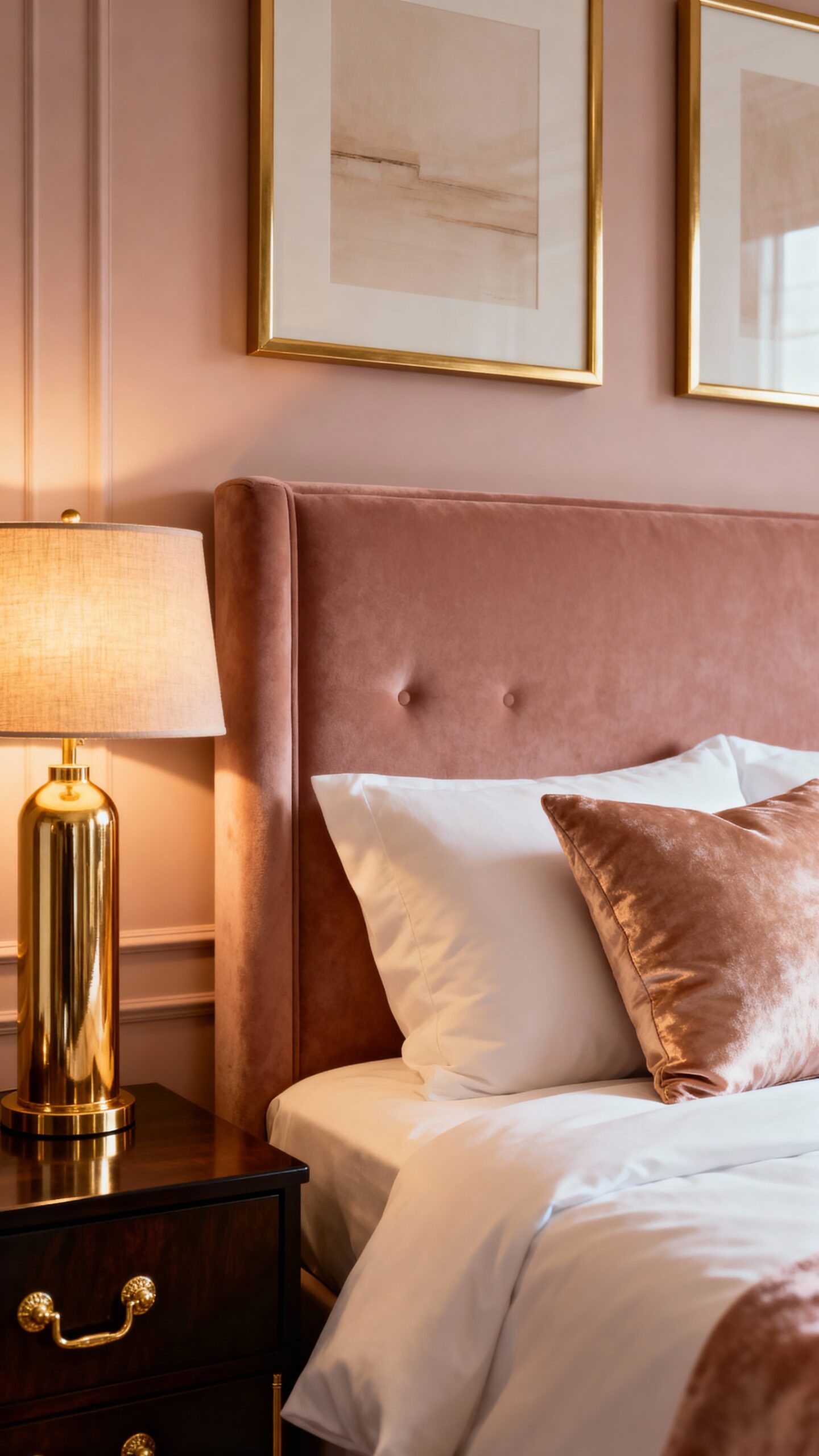 modern elegant dusty rose decor