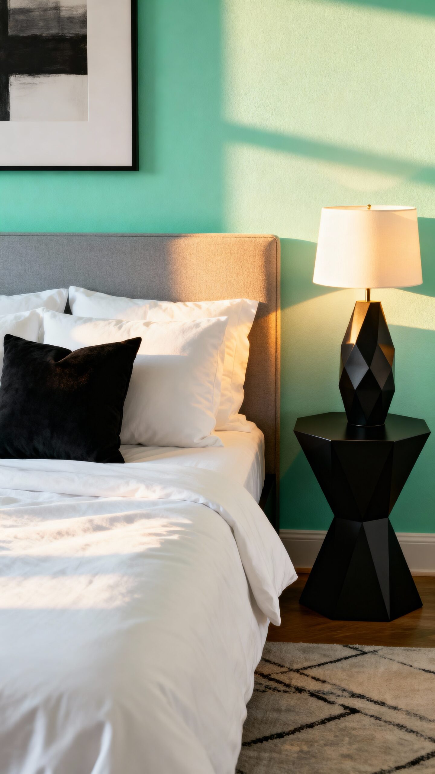 modern mint contrast sophistication