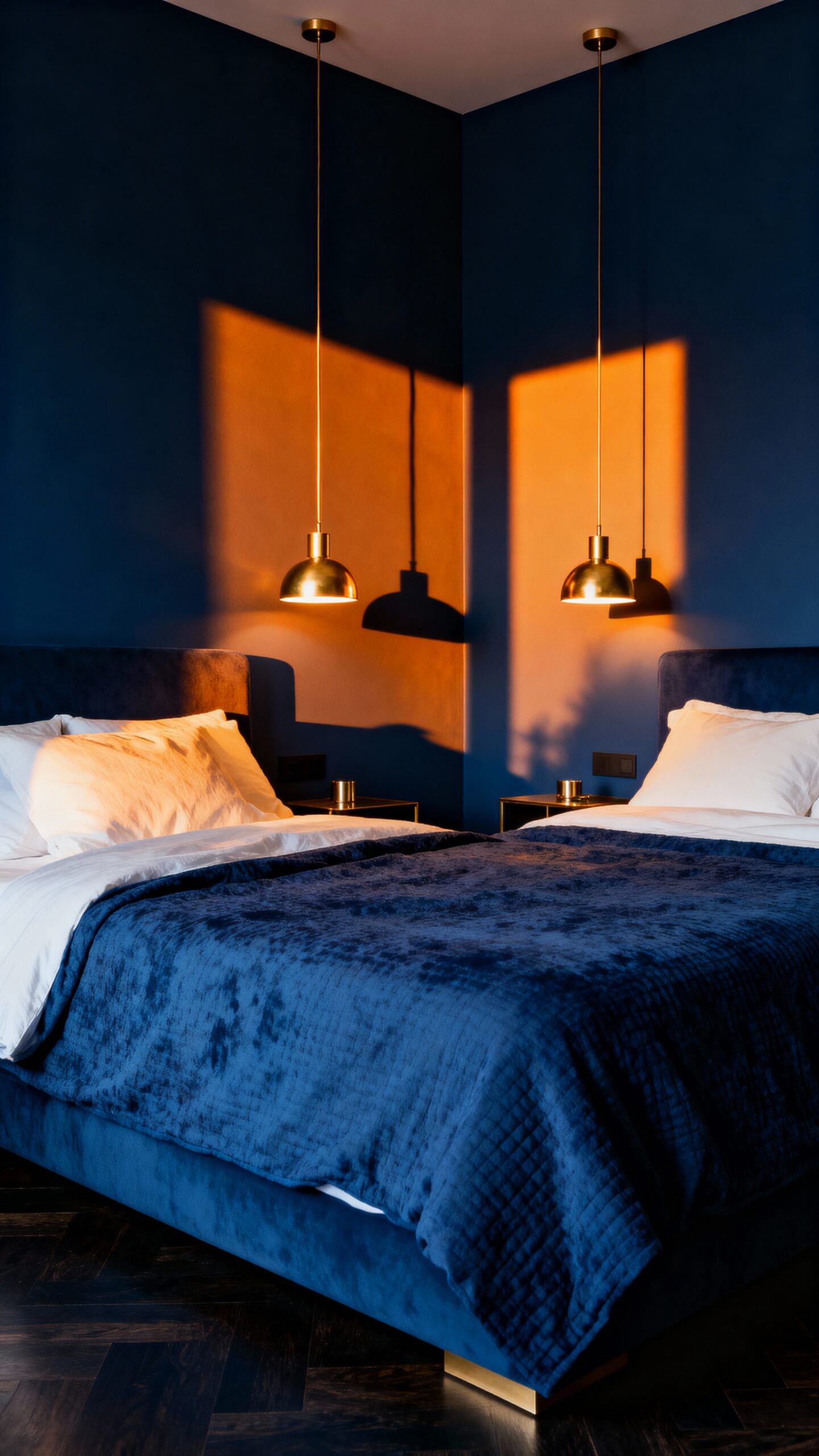 moody adjustable sophisticated bedroom lighting