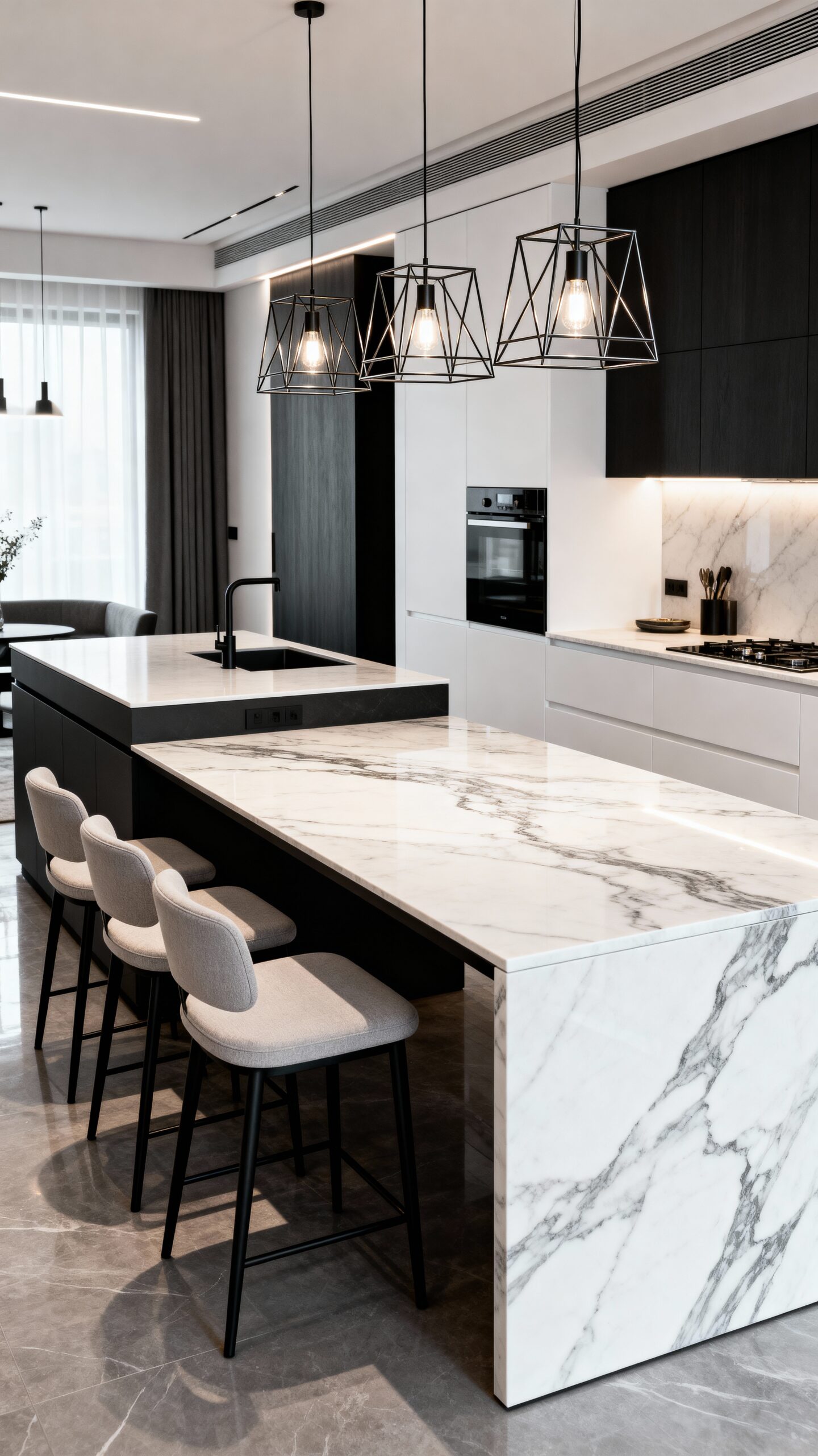 multifunctional kitchen island dining hub