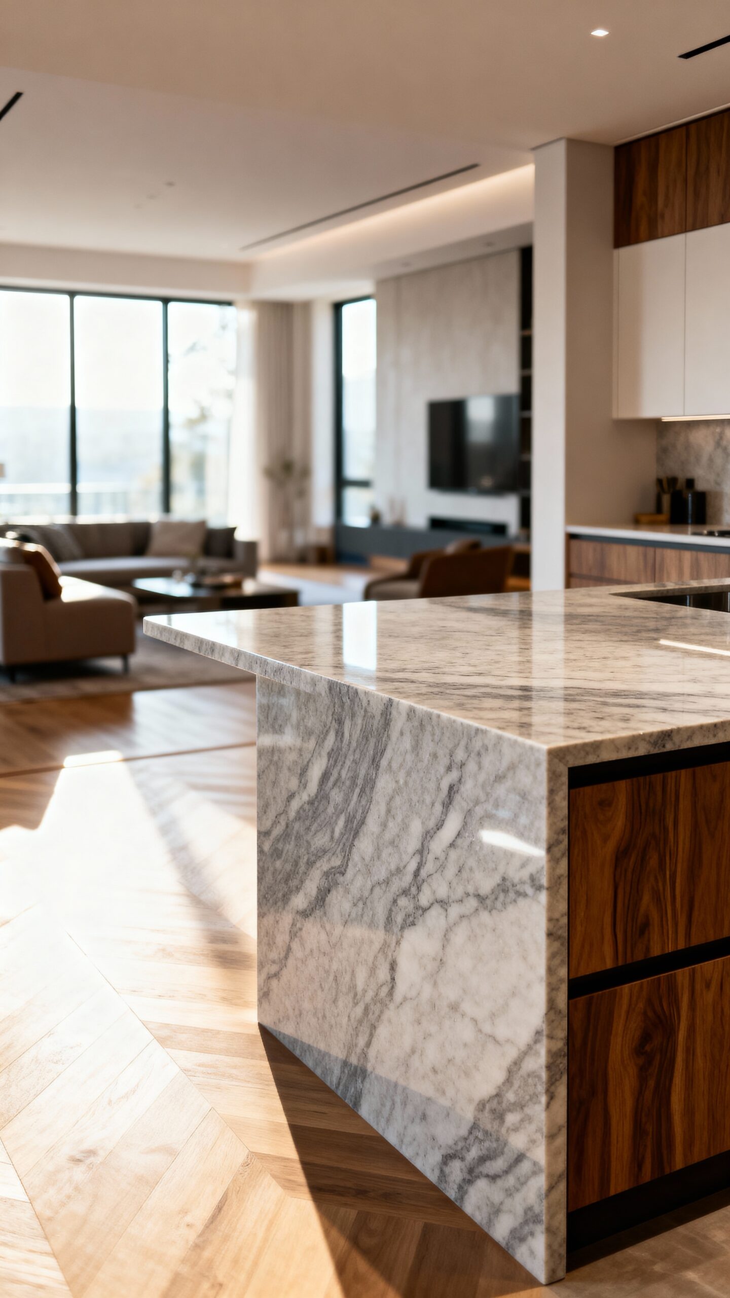 multifunctional kitchen peninsula design