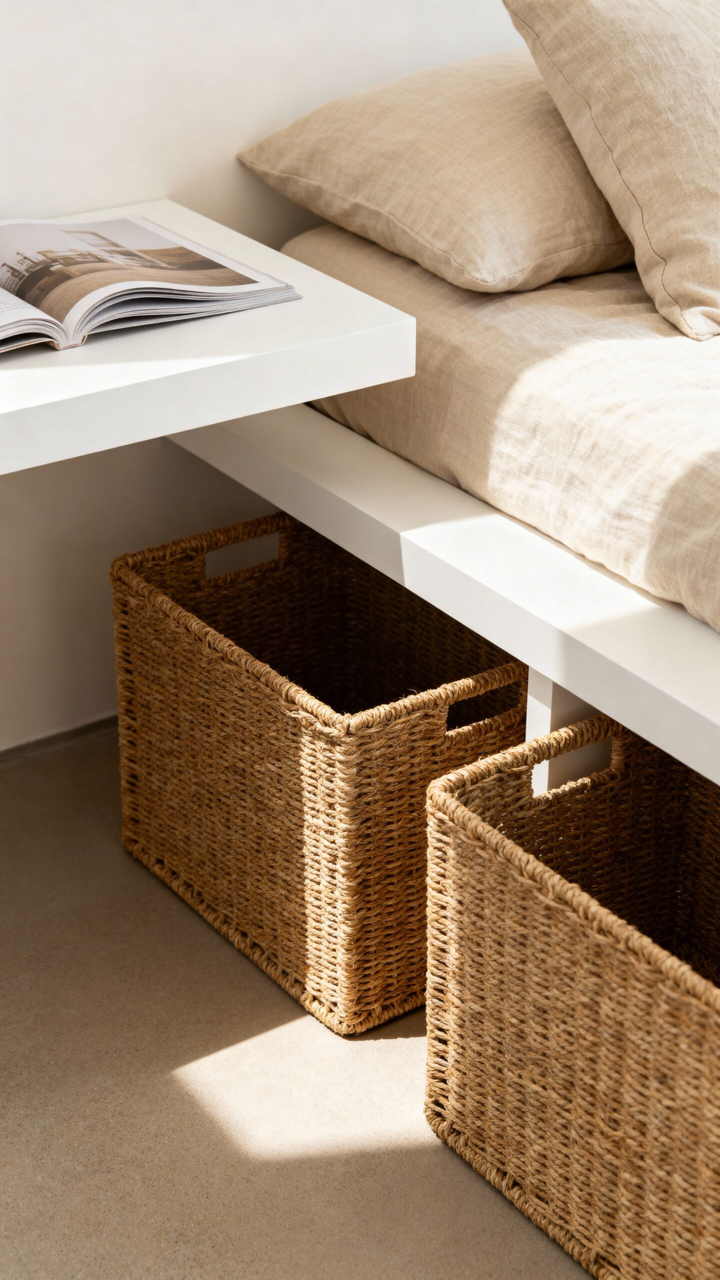 natural fiber basket storage