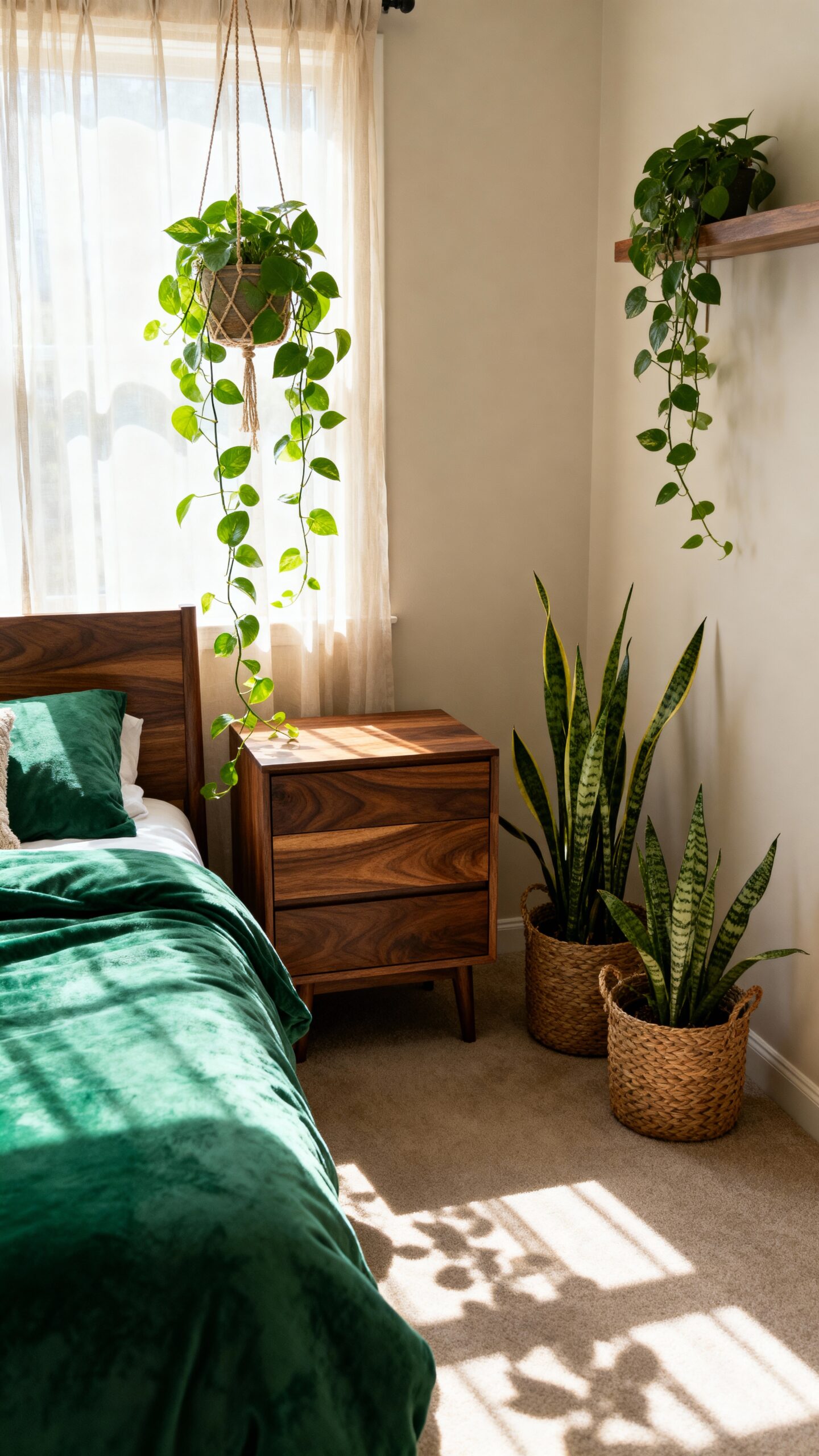 natural green accents