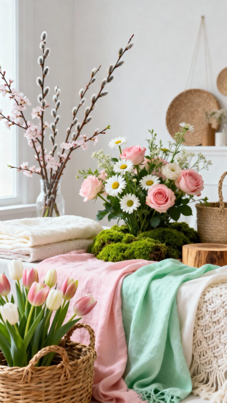 nature inspired spring decor