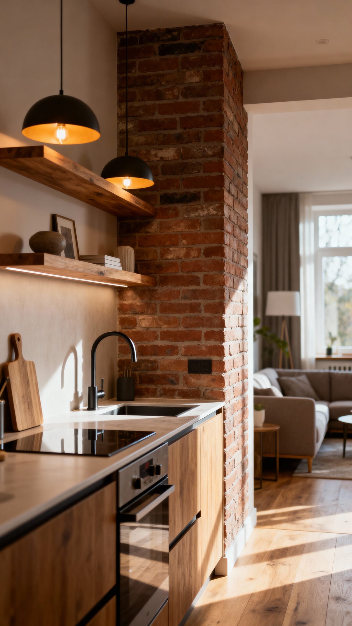 open kitchen character adding wall ideas