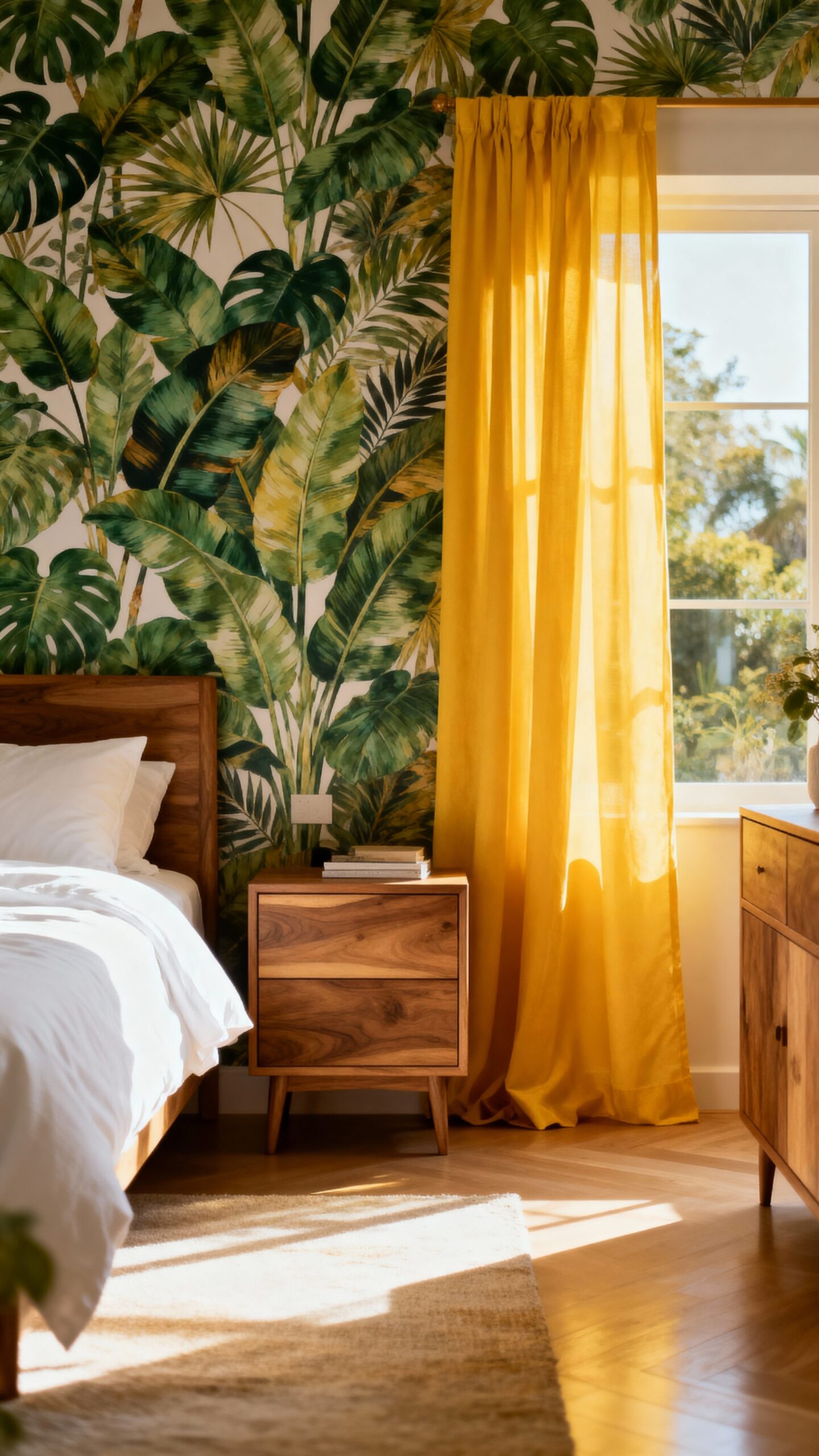 organic botanical garden bedroom sanctuary