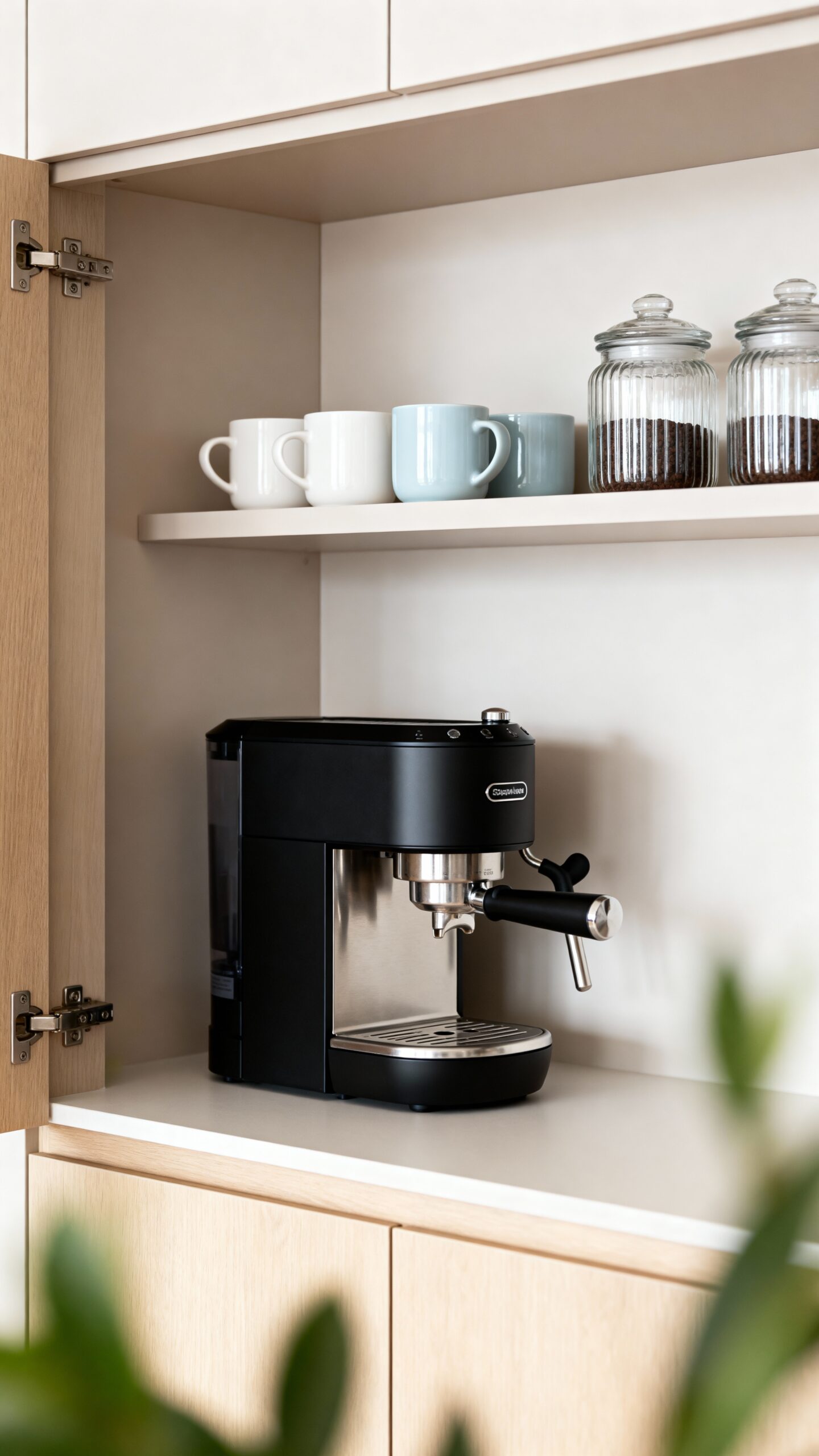 organized functional visually appealing coffee station