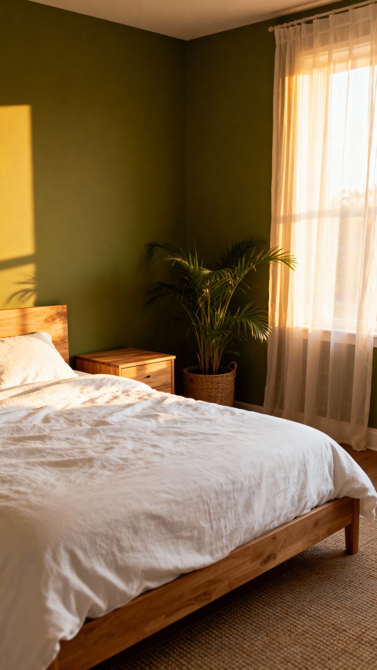 peaceful nature inspired bedroom decor