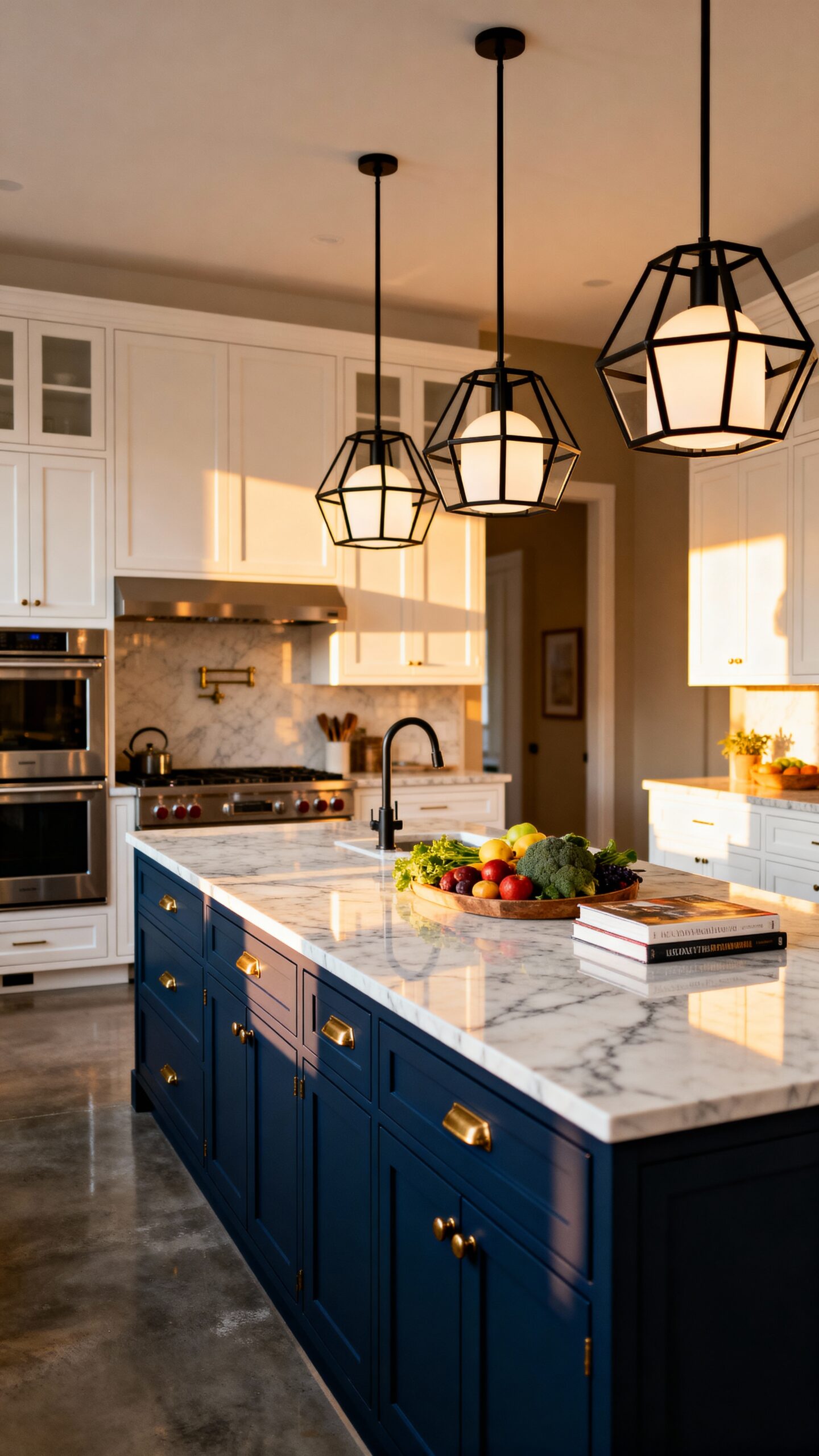 personalized visual interest cohesive open kitchen