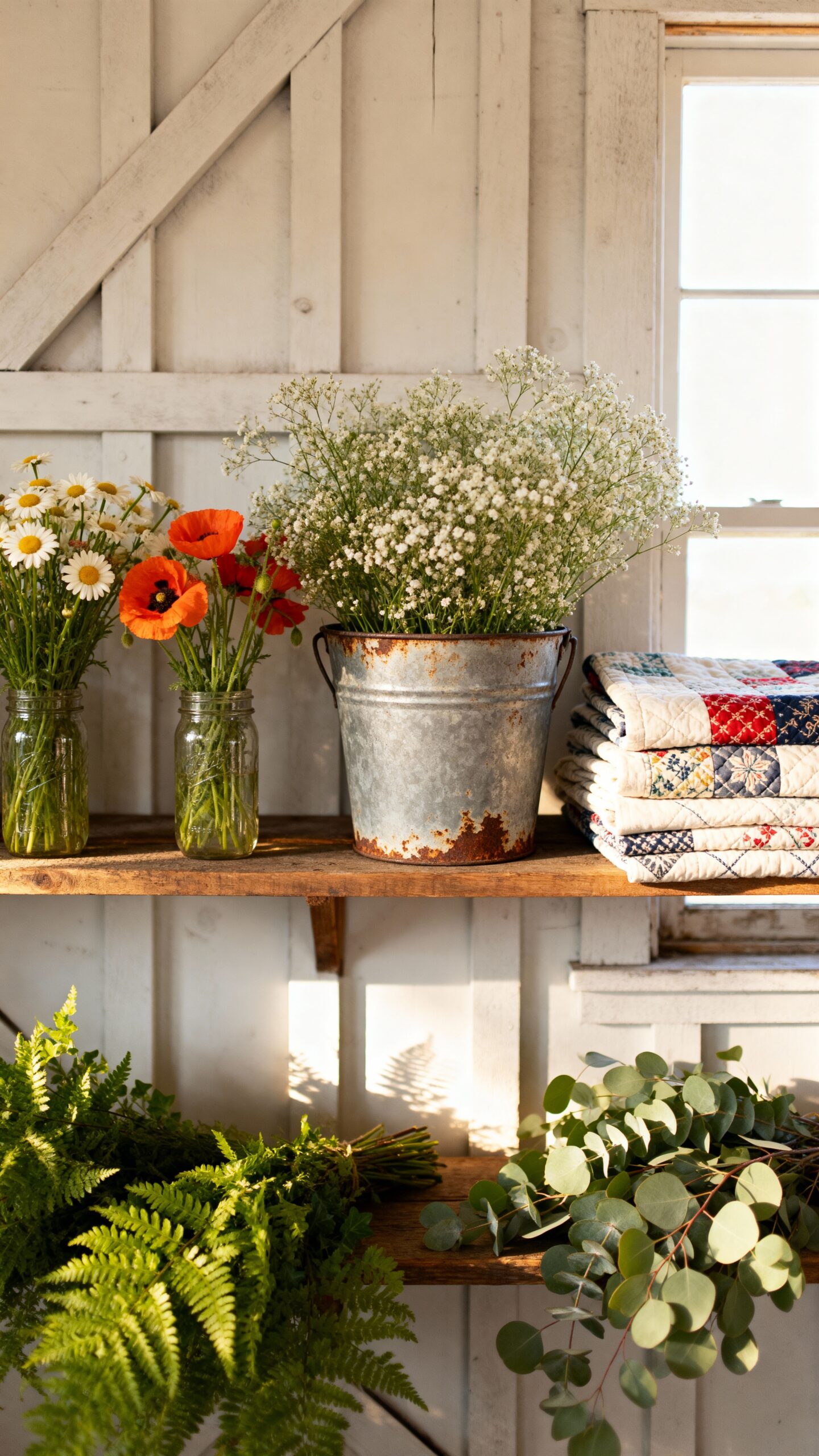 primitive spring country decor ideas