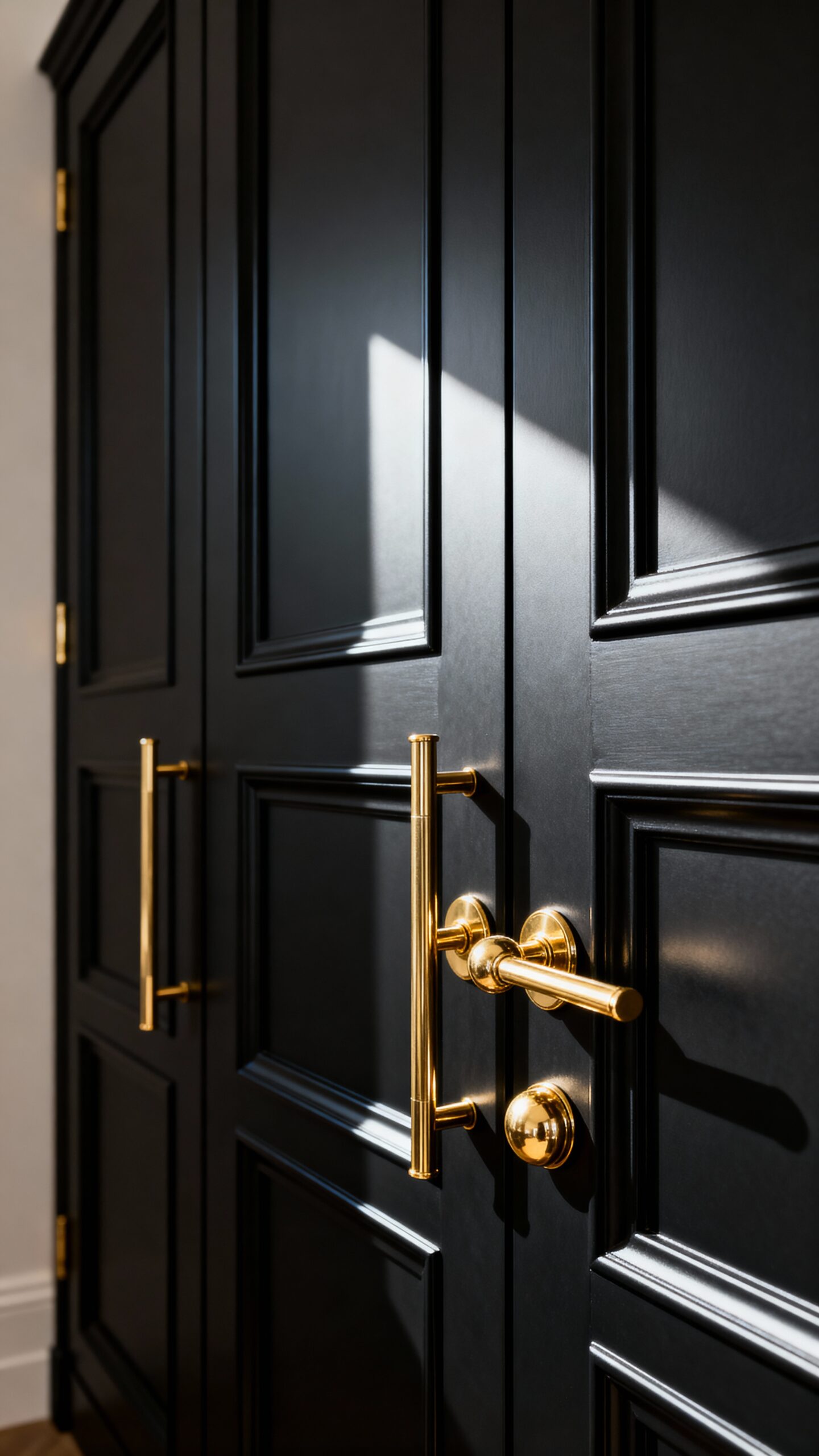 refined bedroom storage solution