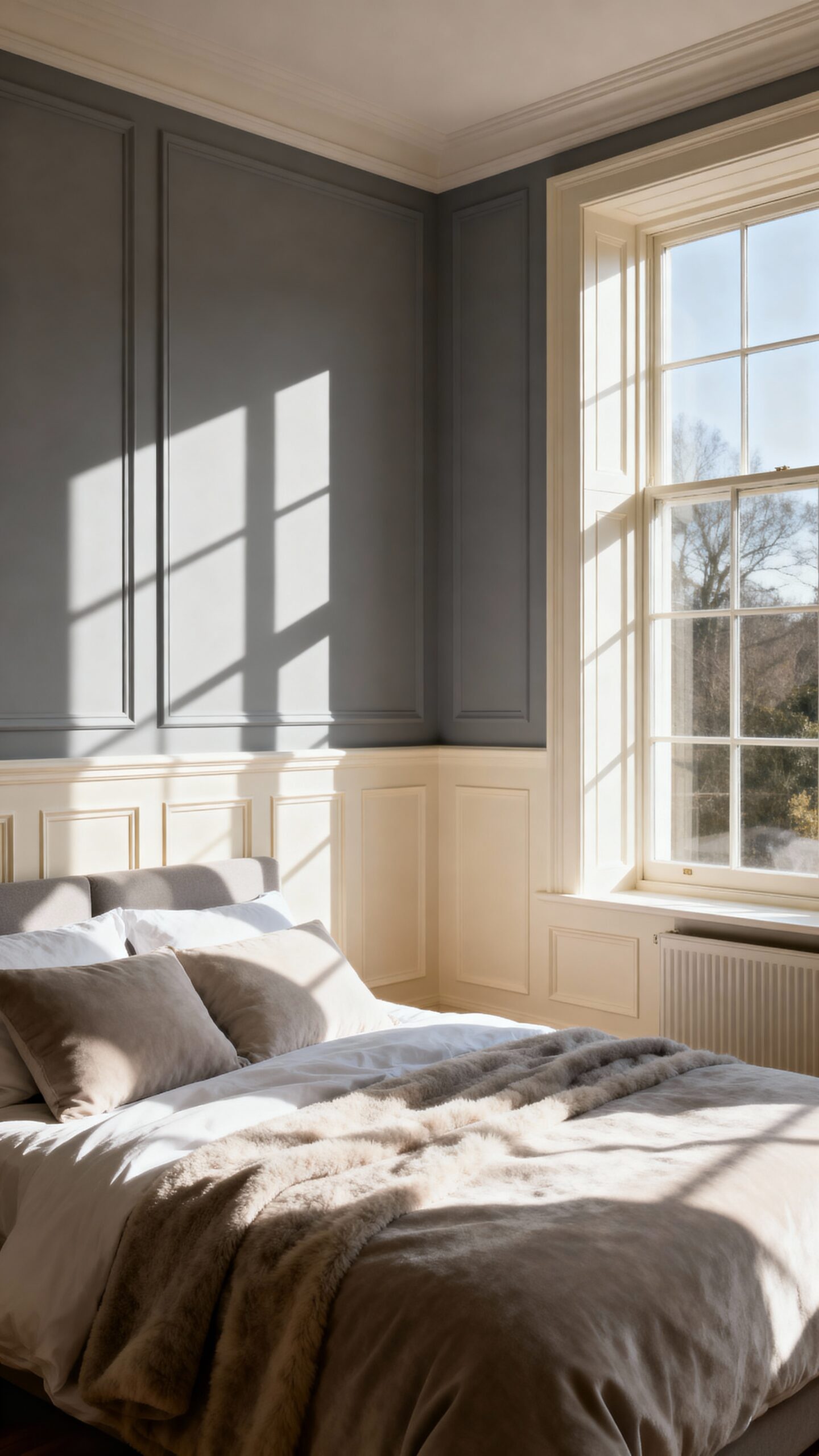 refined sophisticated flexible cozy bedroom retreat