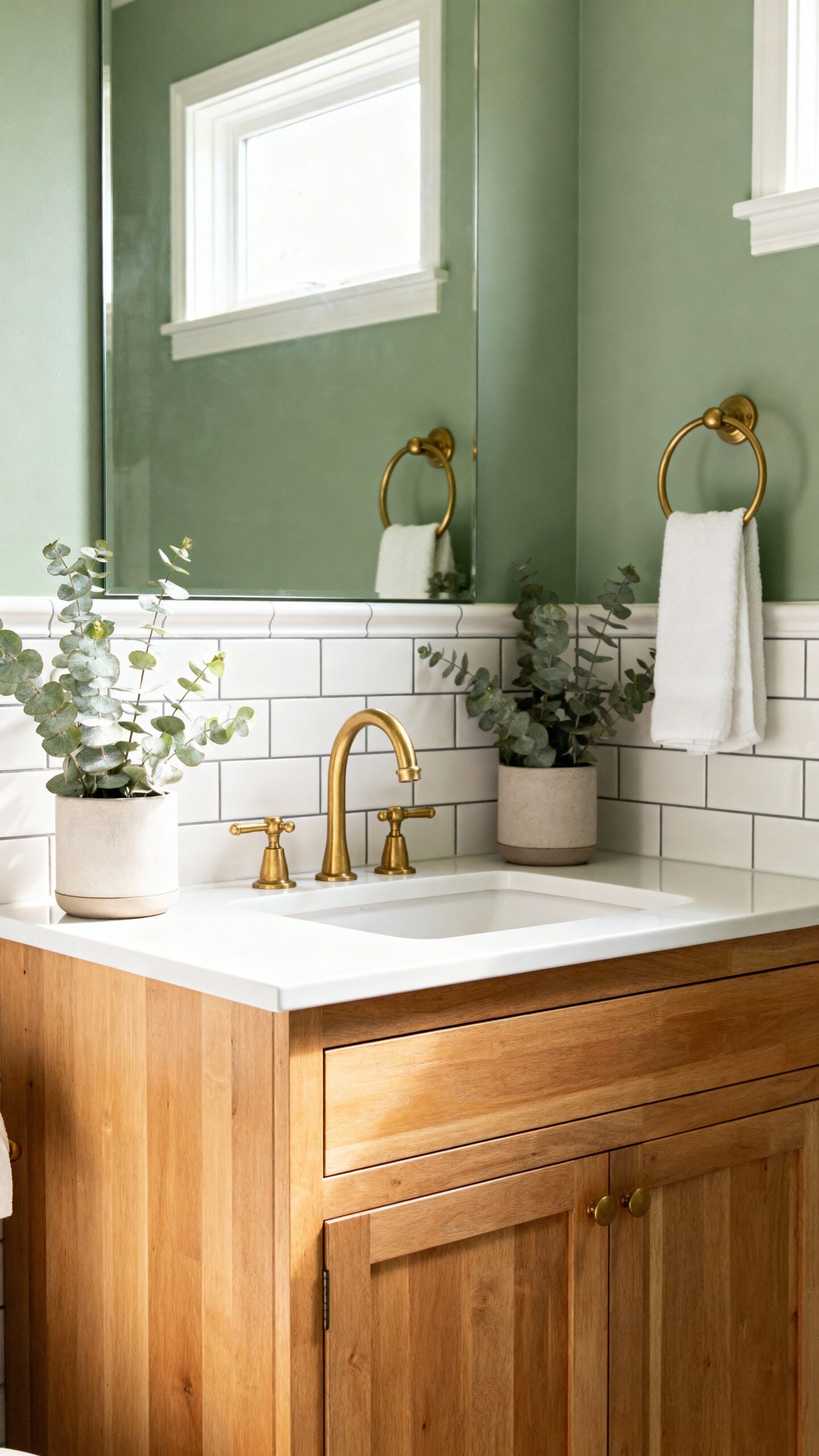 refreshing green bathroom ideas natural