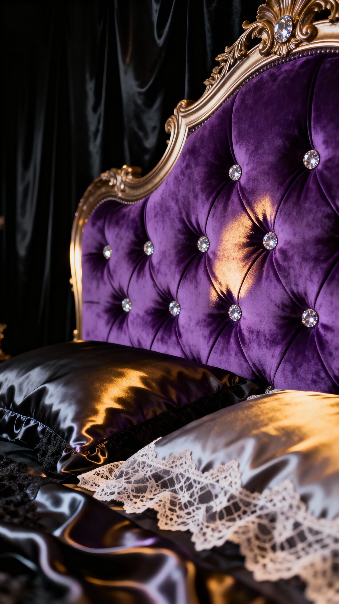regal luxurious tufted sophisticated