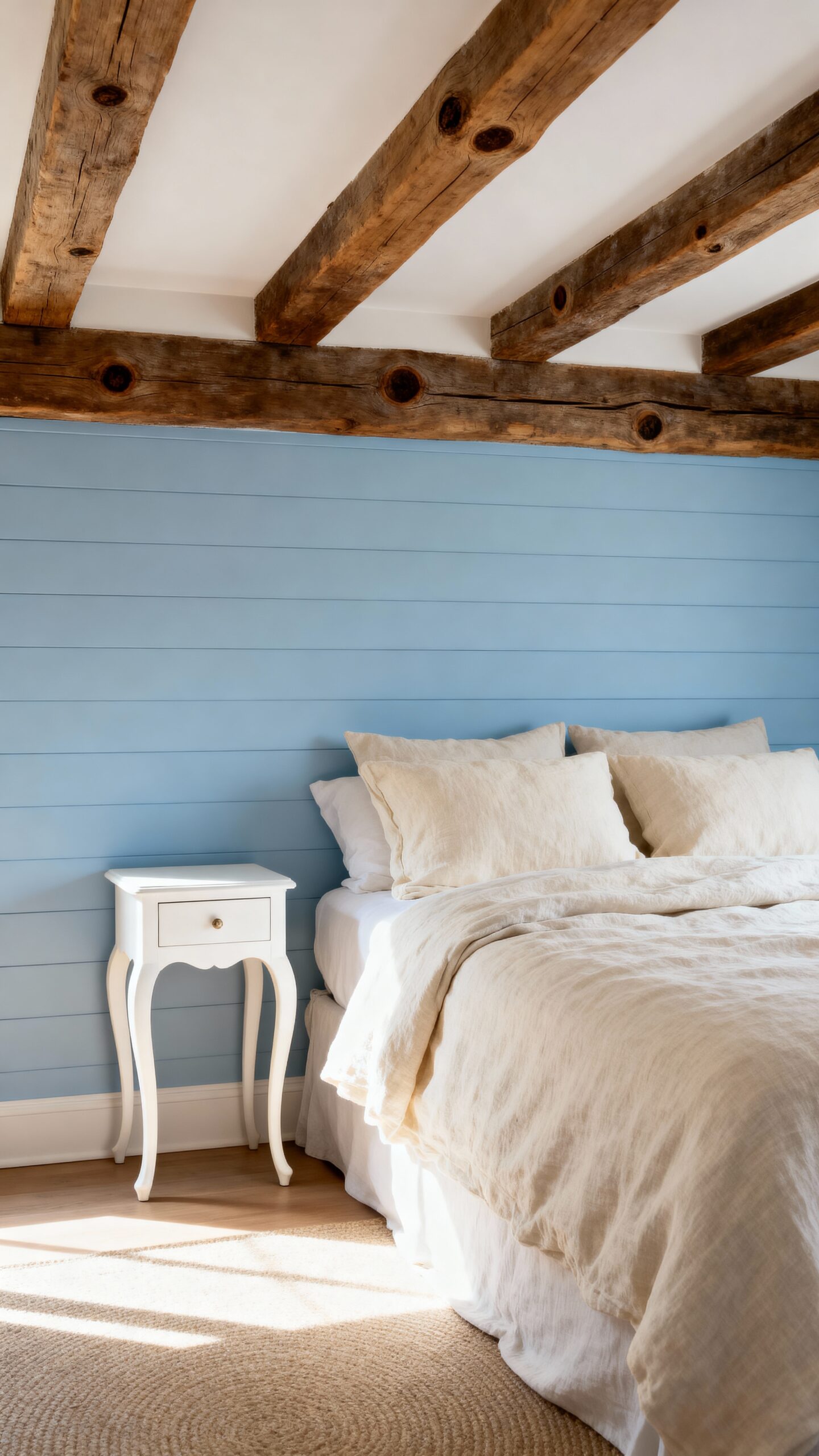 relaxing coastal farmhouse bedroom retreat