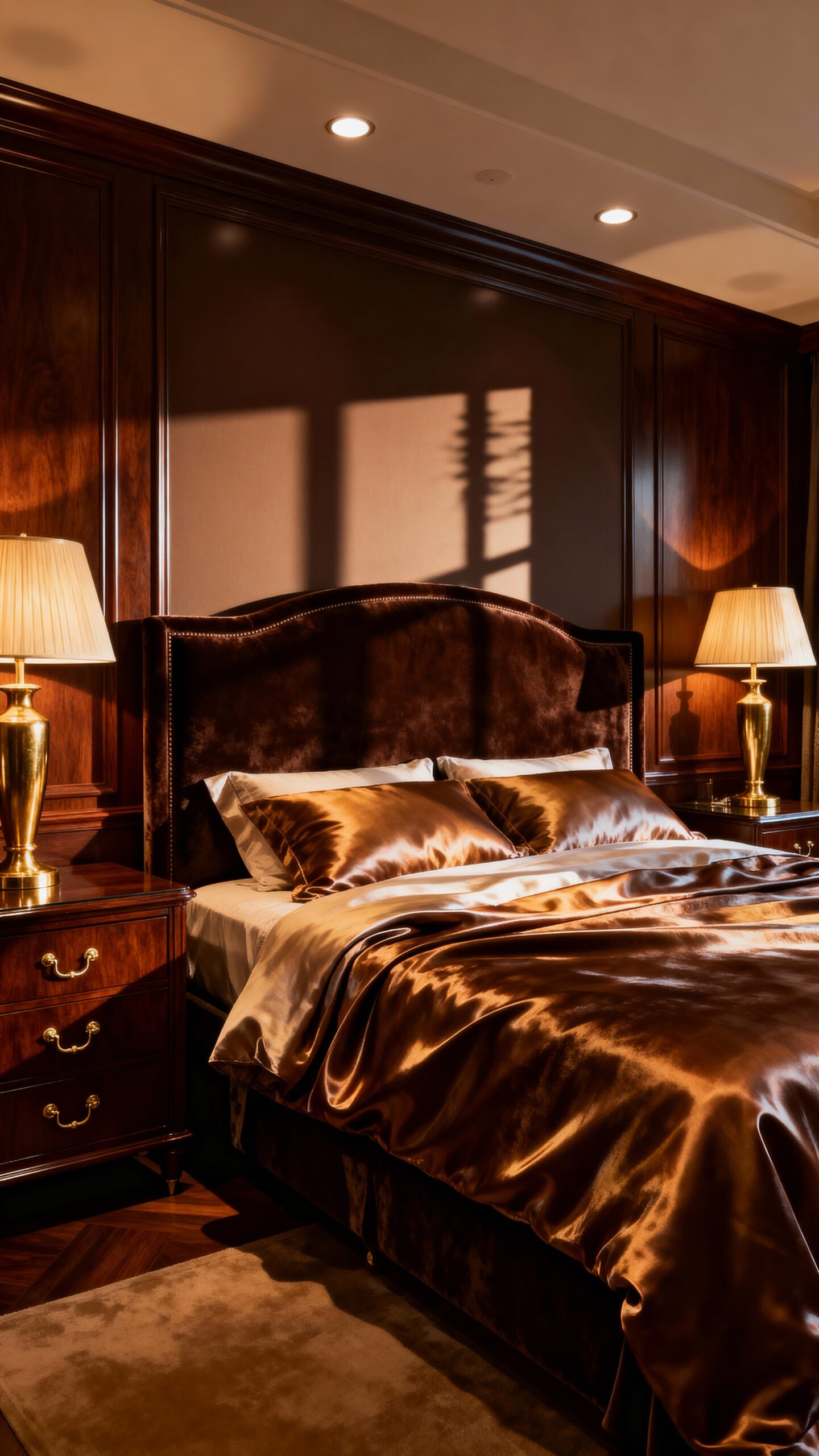 richly elegant brown bedroom ideas