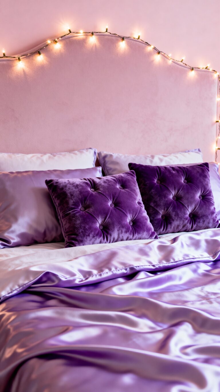 romantic colorful bedroom decor