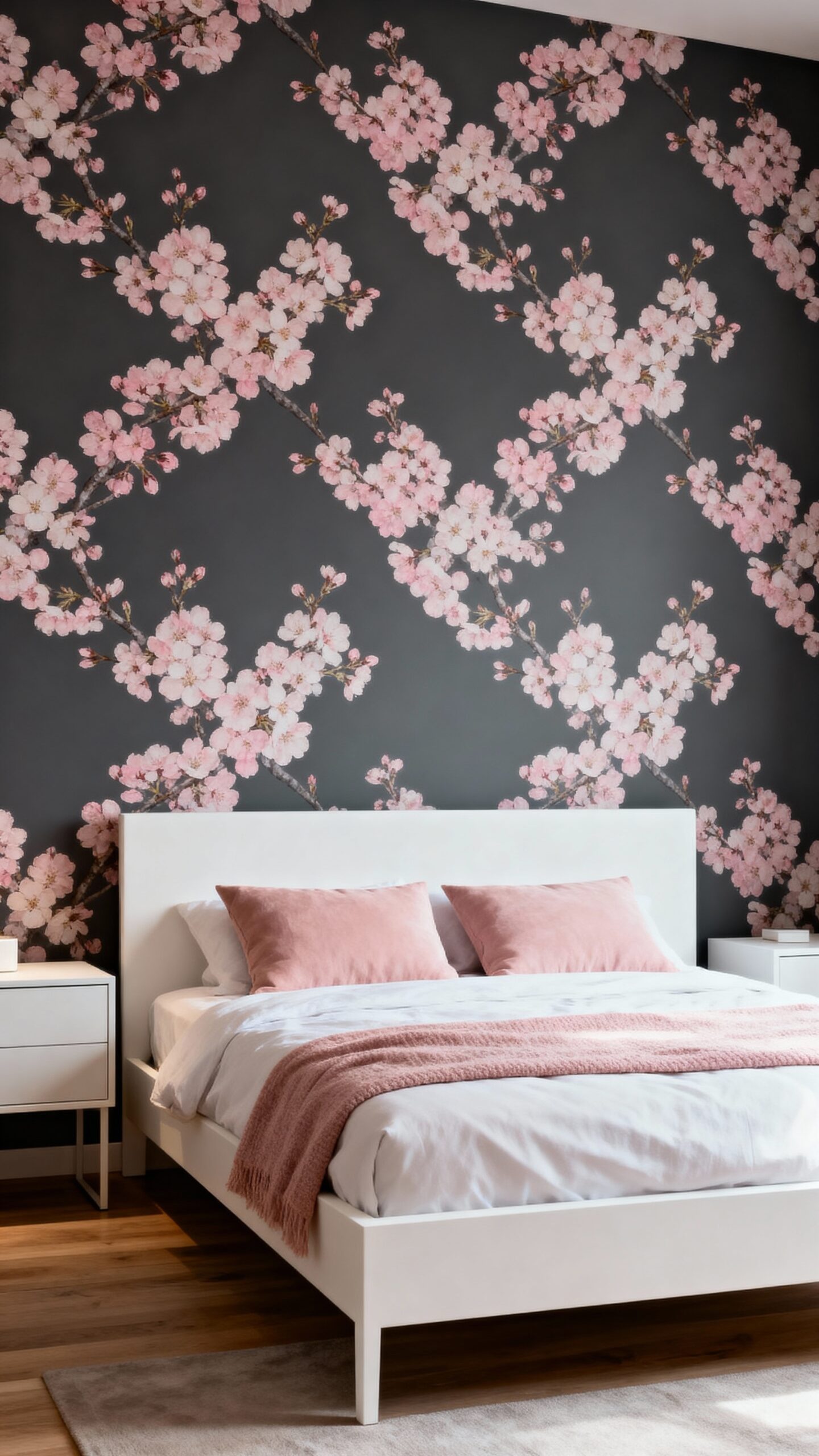 romantic floral grey sophisticated decor