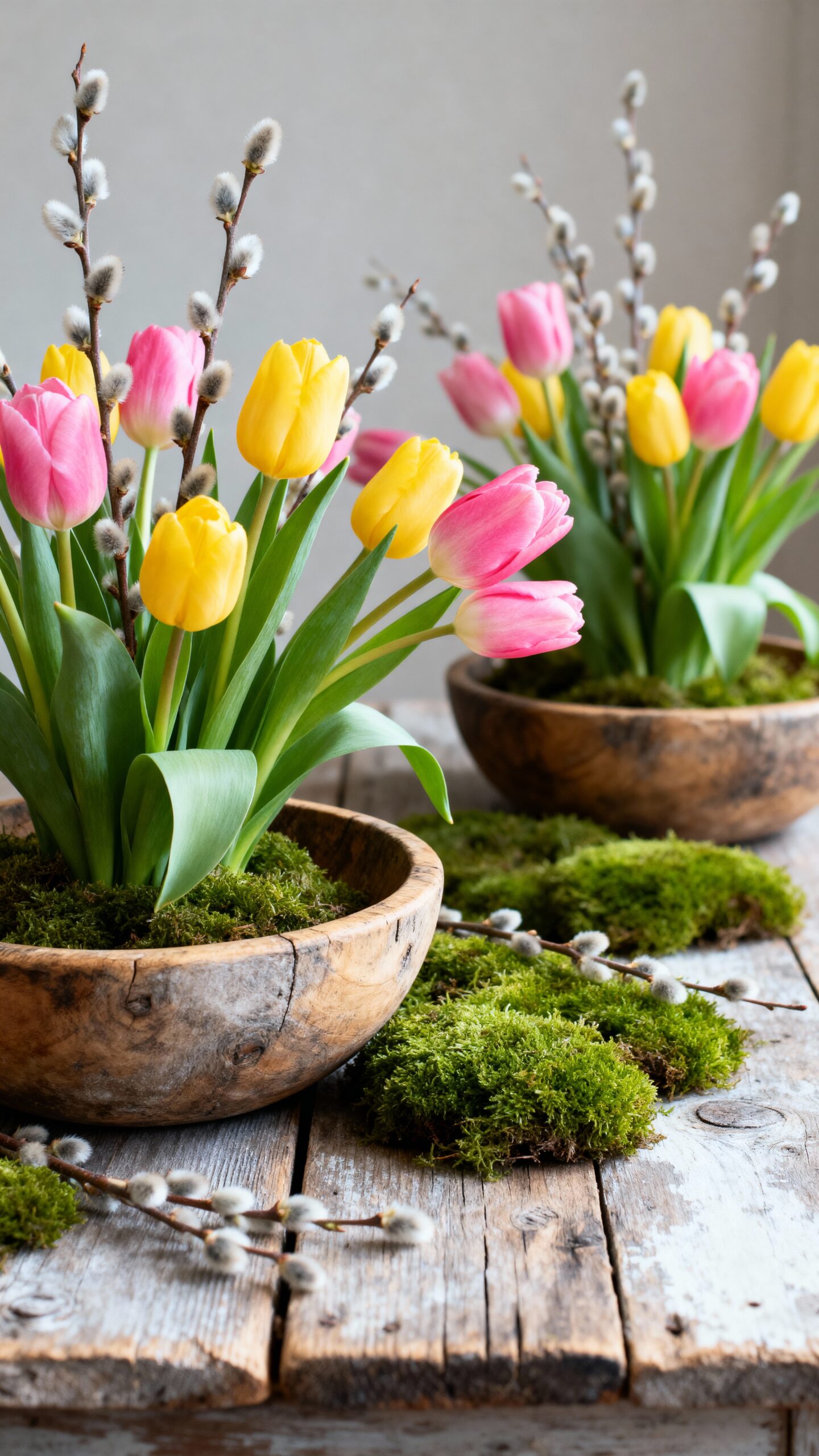 rustic charm spring dough bowls