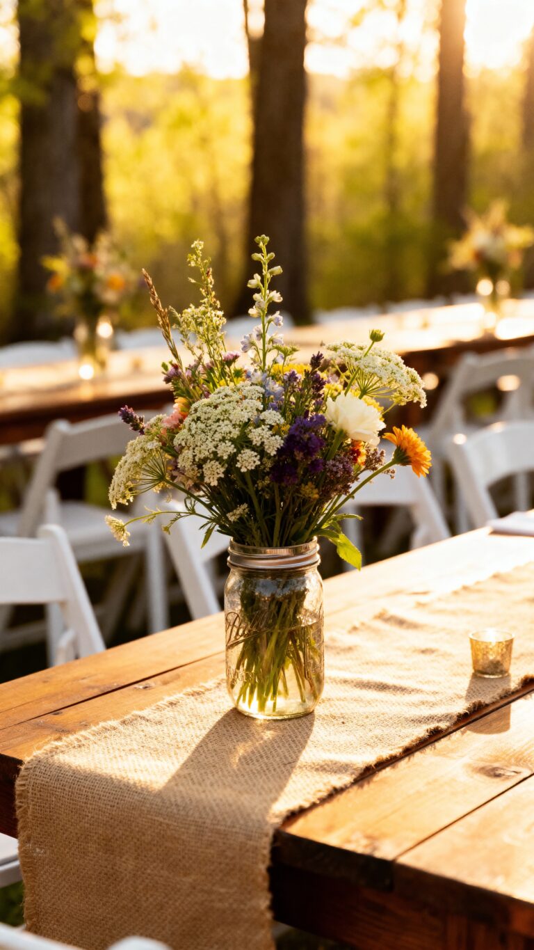 rustic spring wedding nature inspired decor