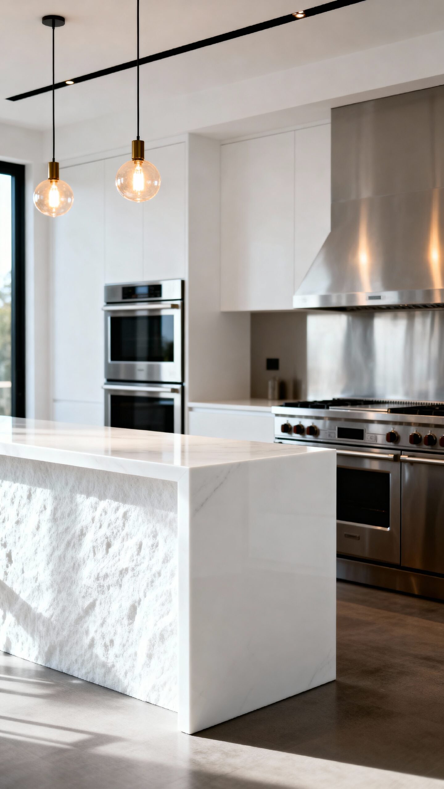 seamless minimalist sleek contemporary kitchen