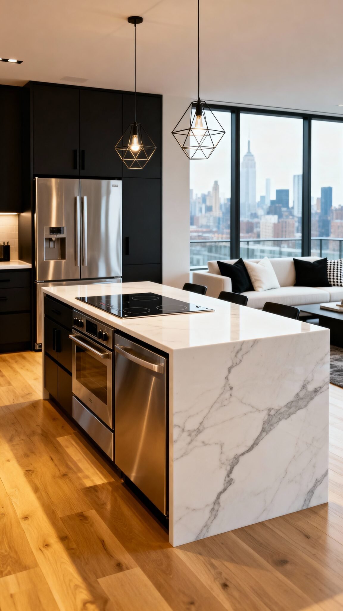 13 Modern Open Kitchen Design Ideas for a Seamless Look