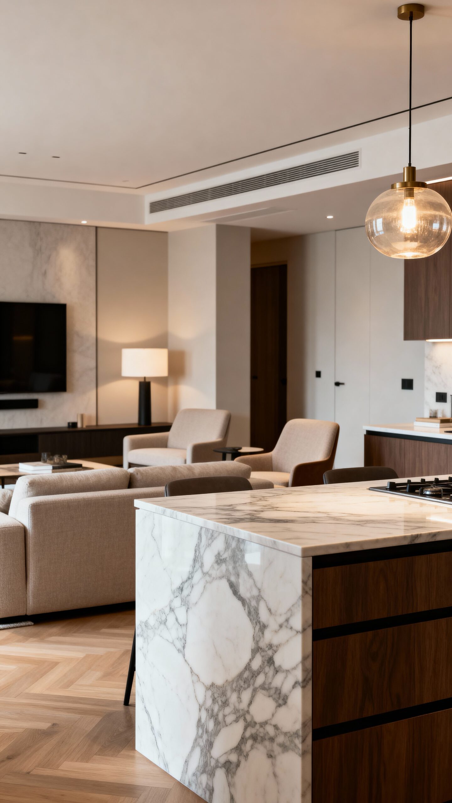 seamless zoned unobstructed defined