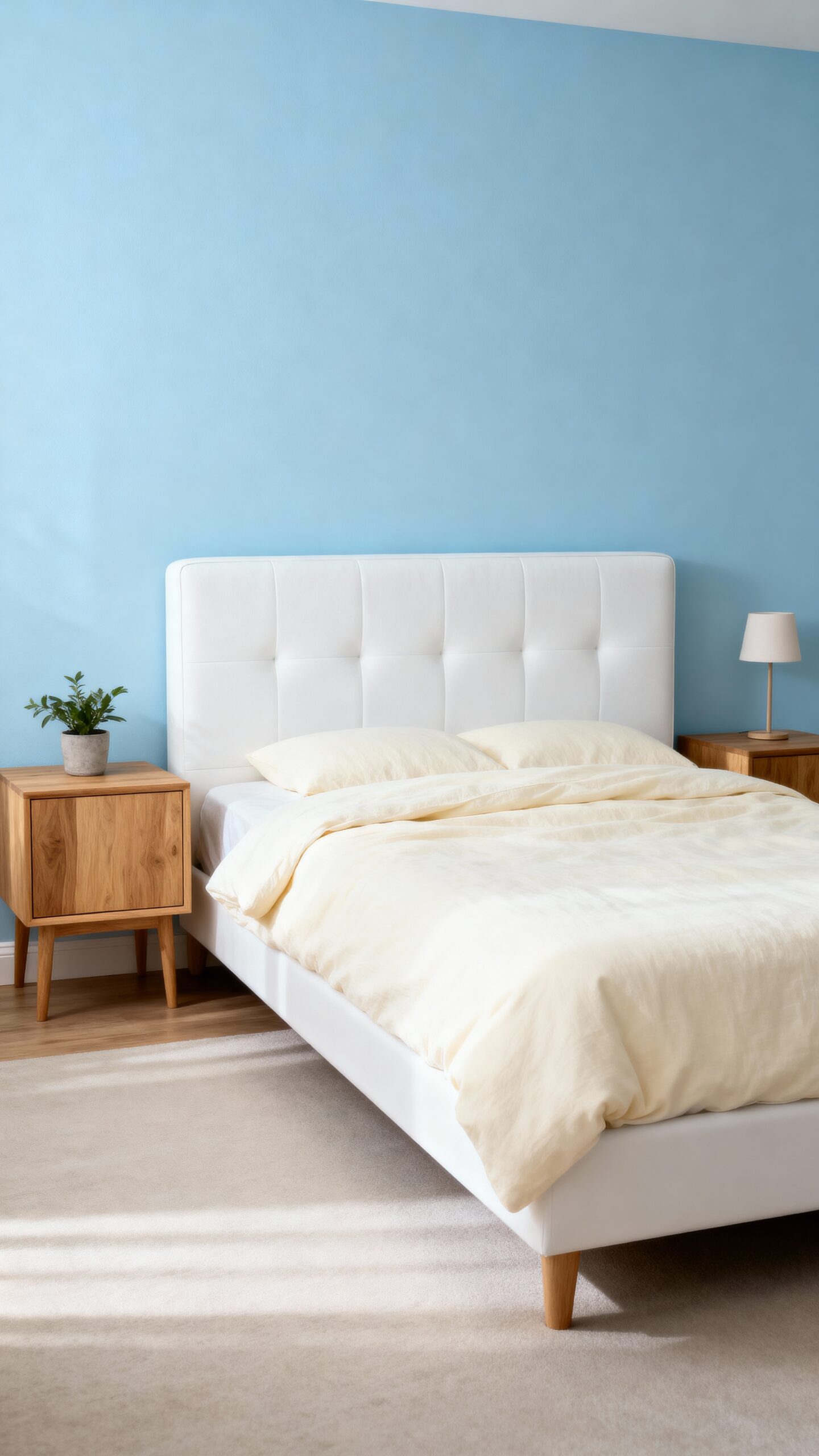 serene accent wall focal headboard