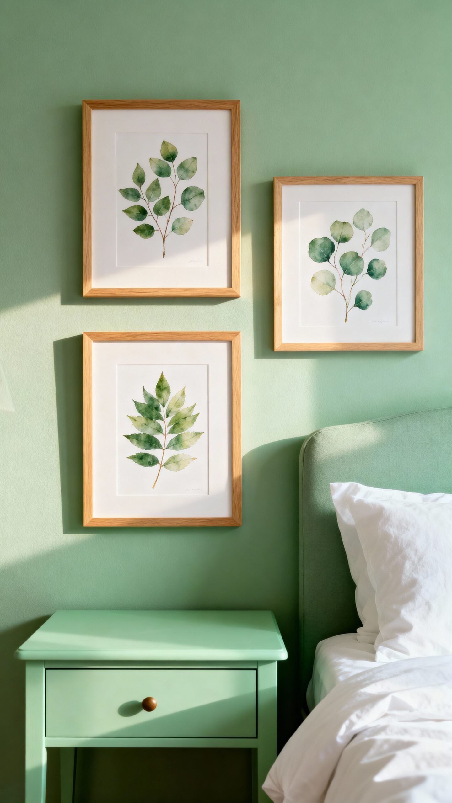 serene botanical gallery with natural frames