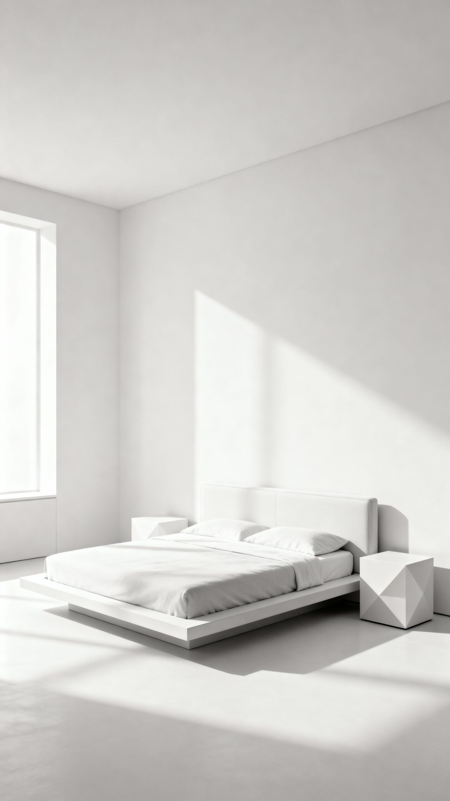 serene minimalist off white purposeful design