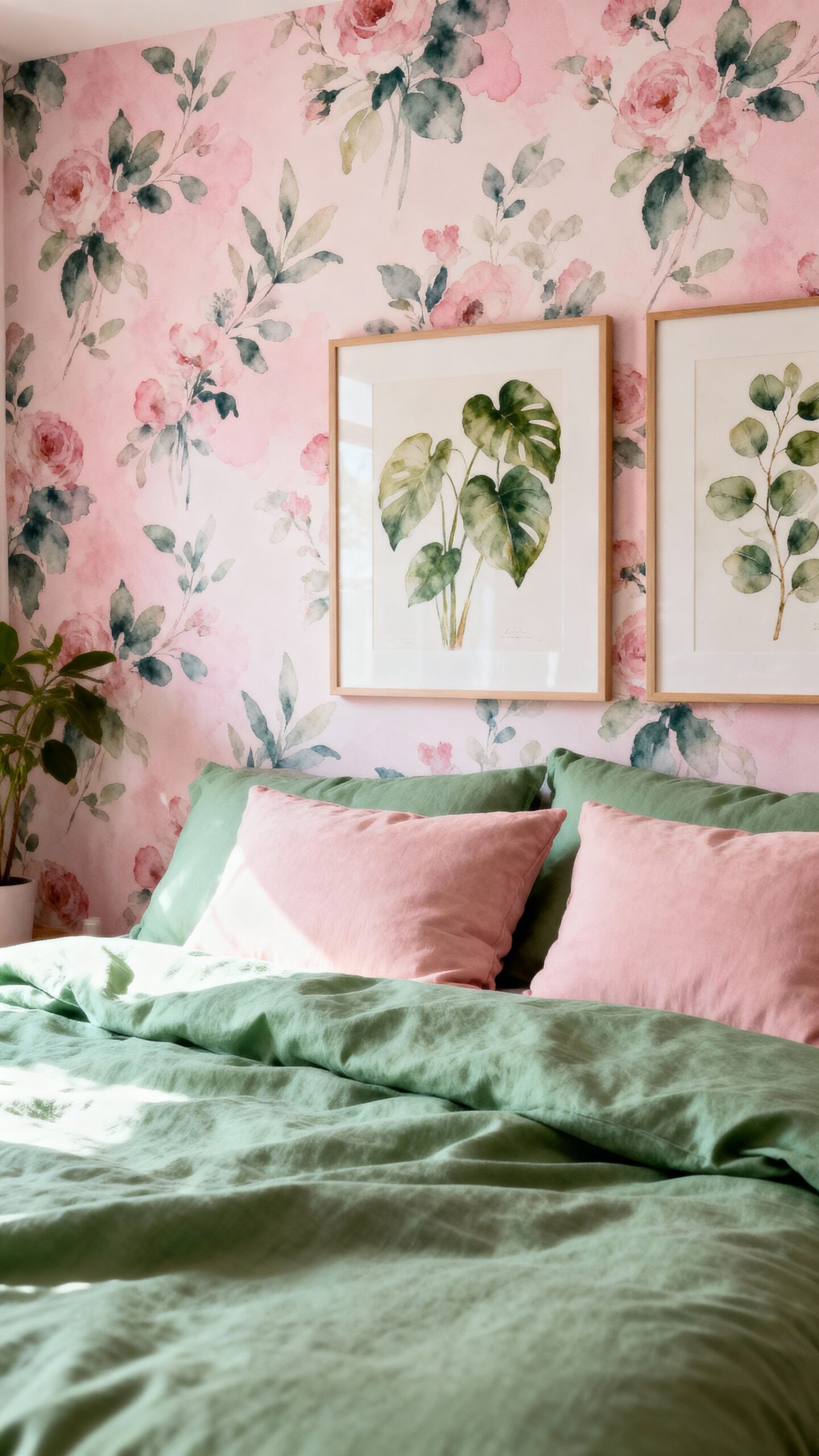 serene nature inspired floral watercolor patterns