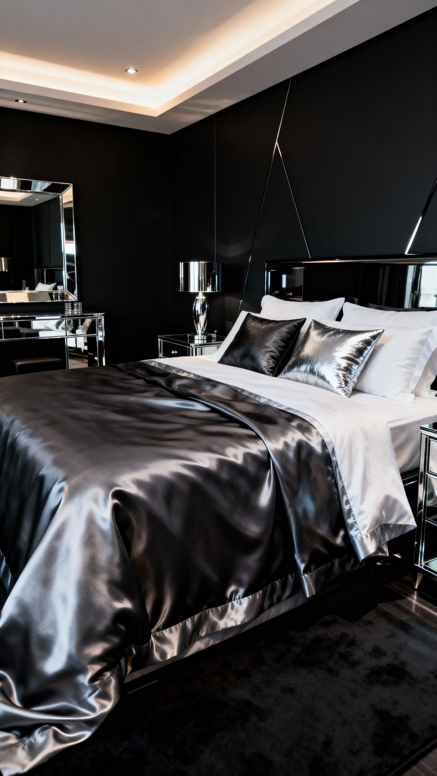 sleek monochromatic bedroom decor ideas