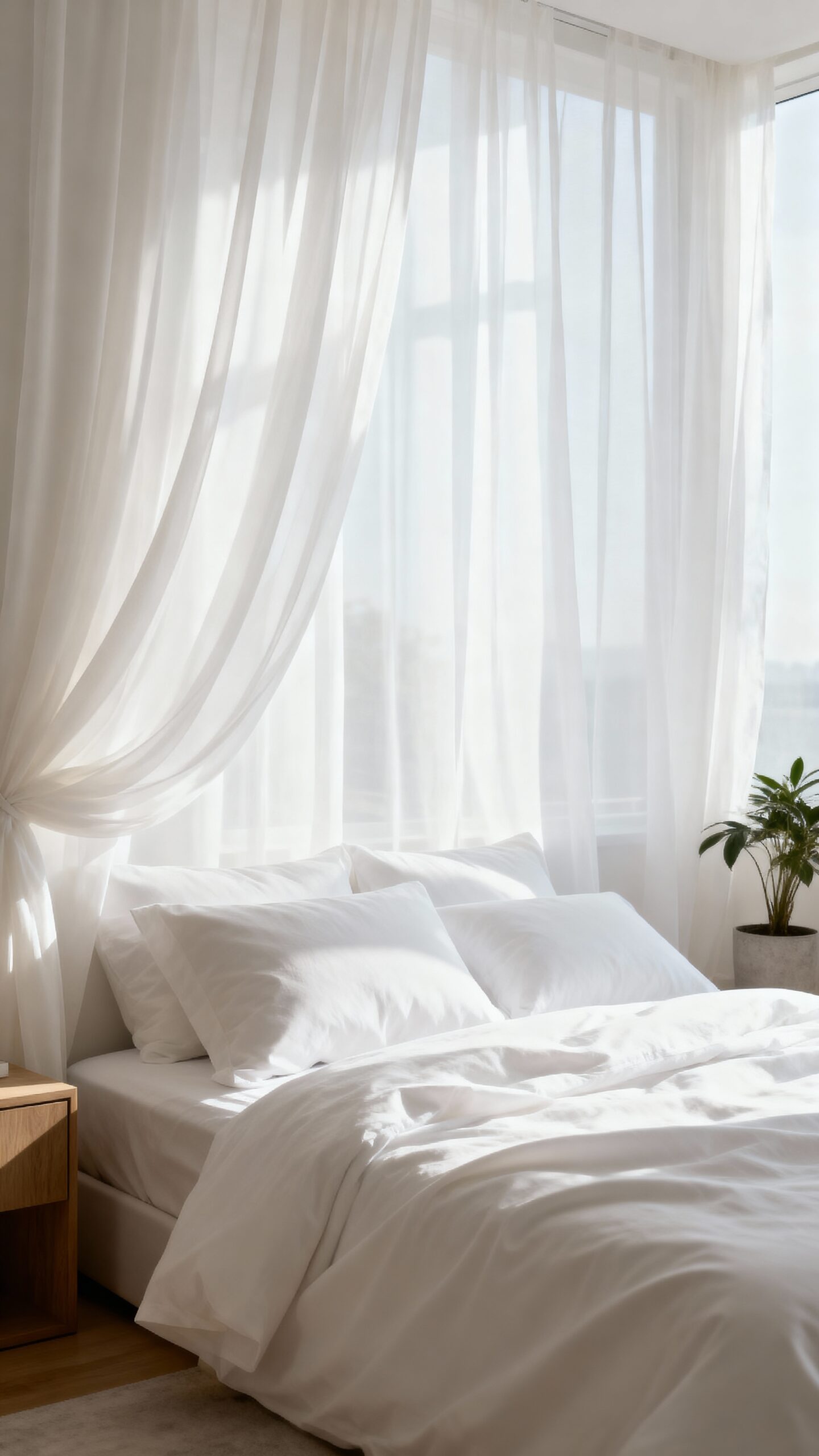 soft serene elevated timeless bedroom curtains