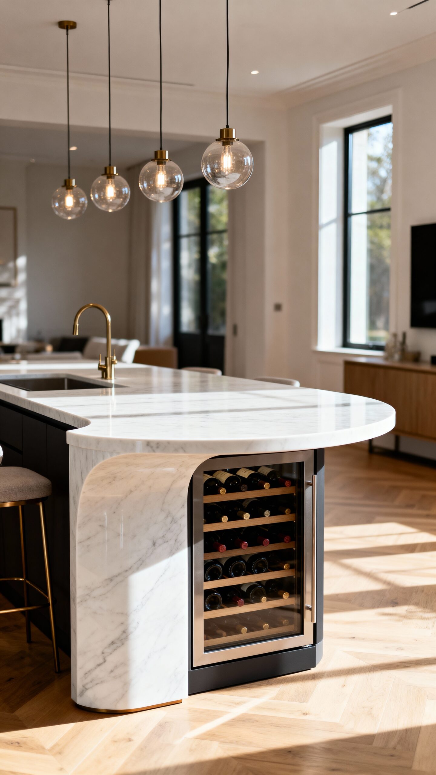 softening visual aesthetic with curves