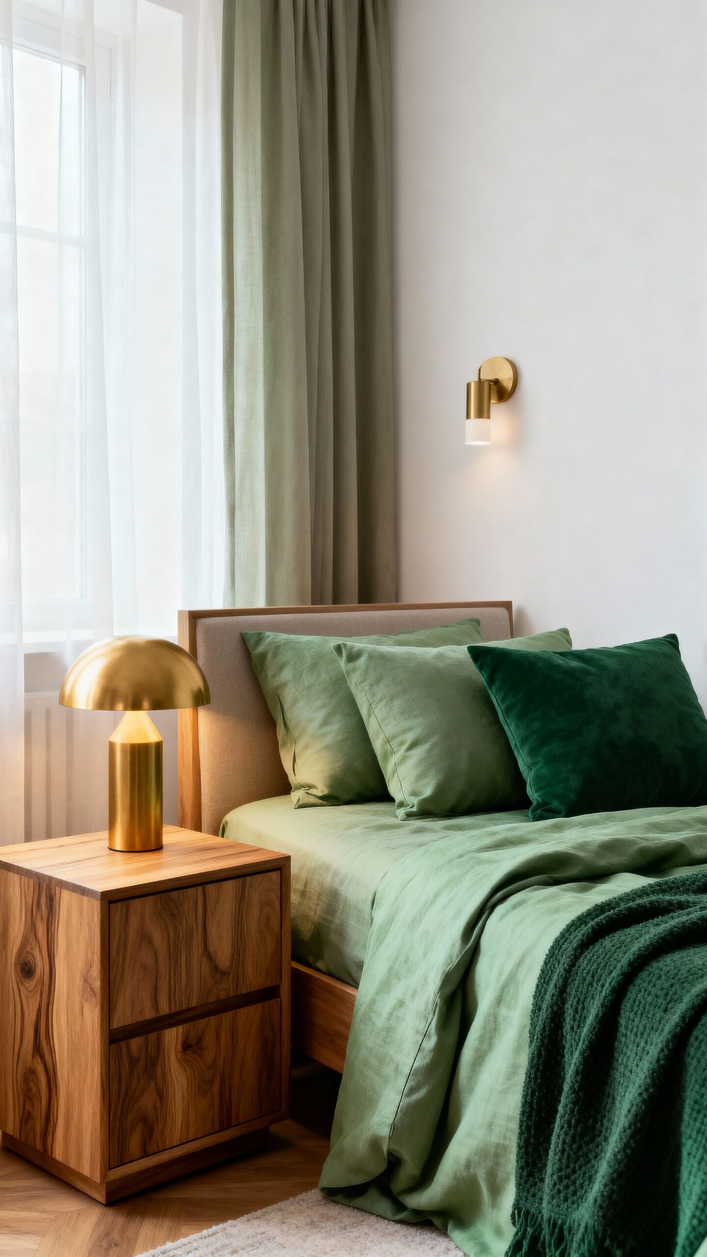 soothing green palette creamy white retreat