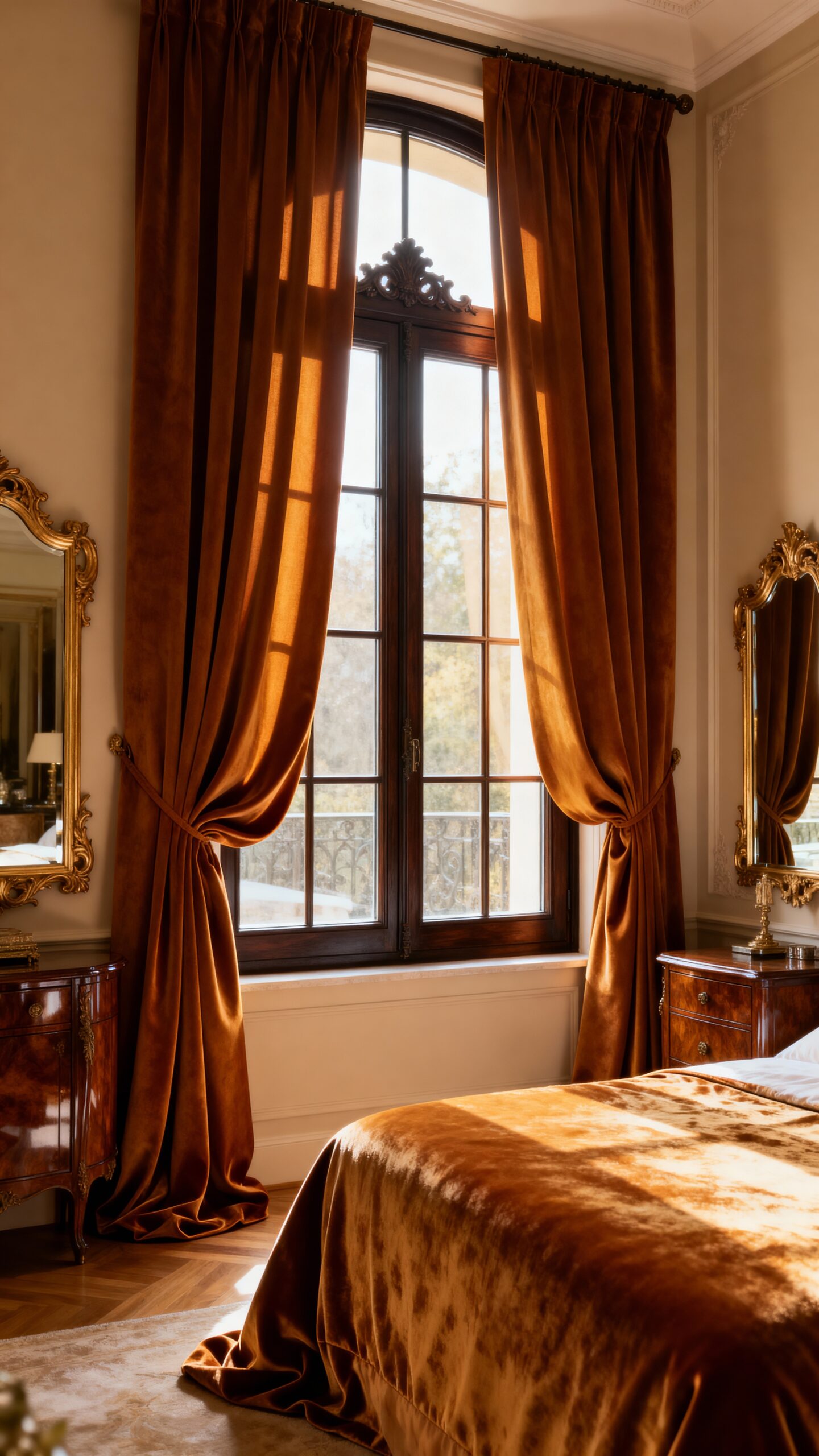 sophisticated cocooning layered mahogany