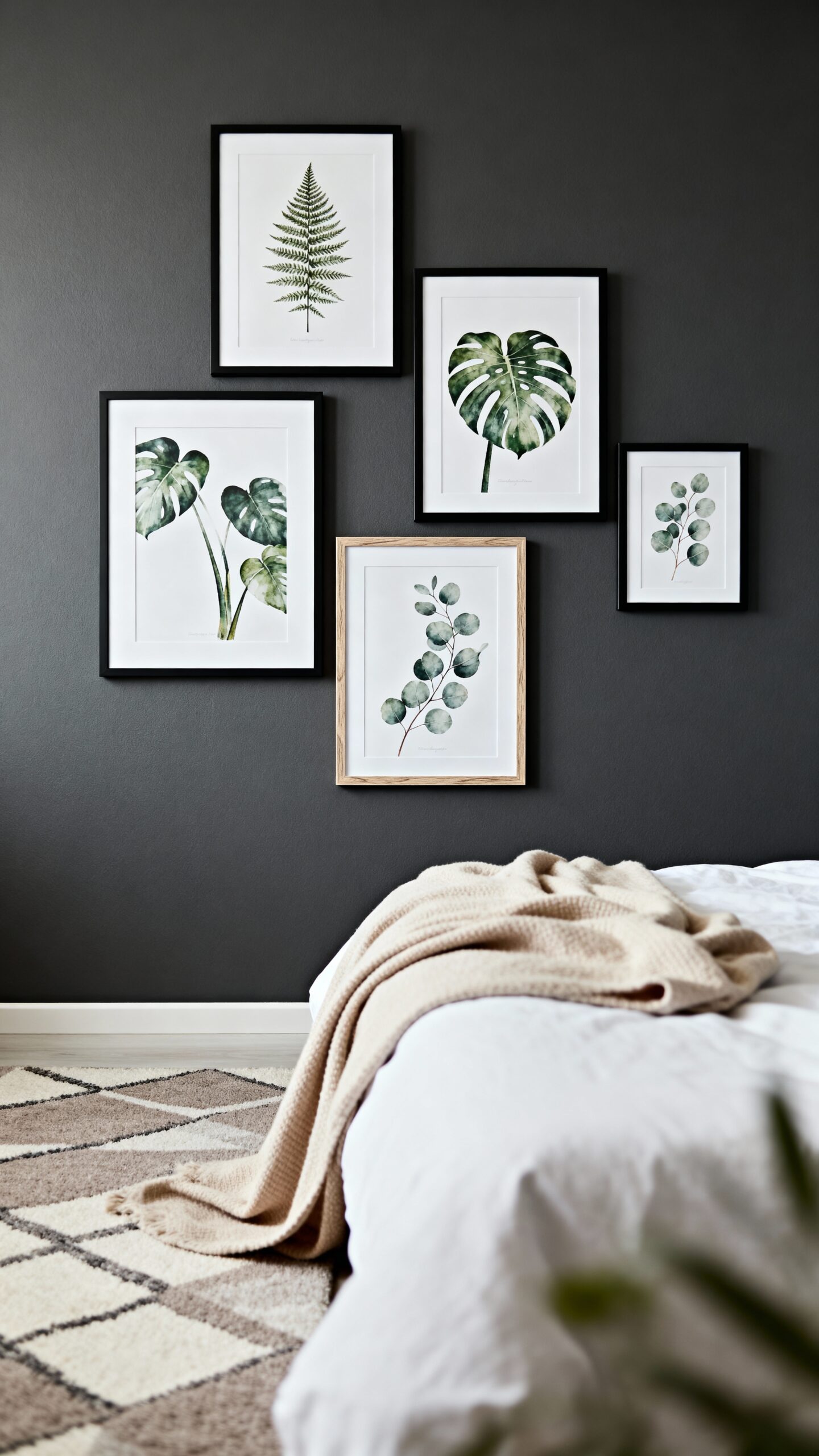 sophisticated nature inspired botanical wall display