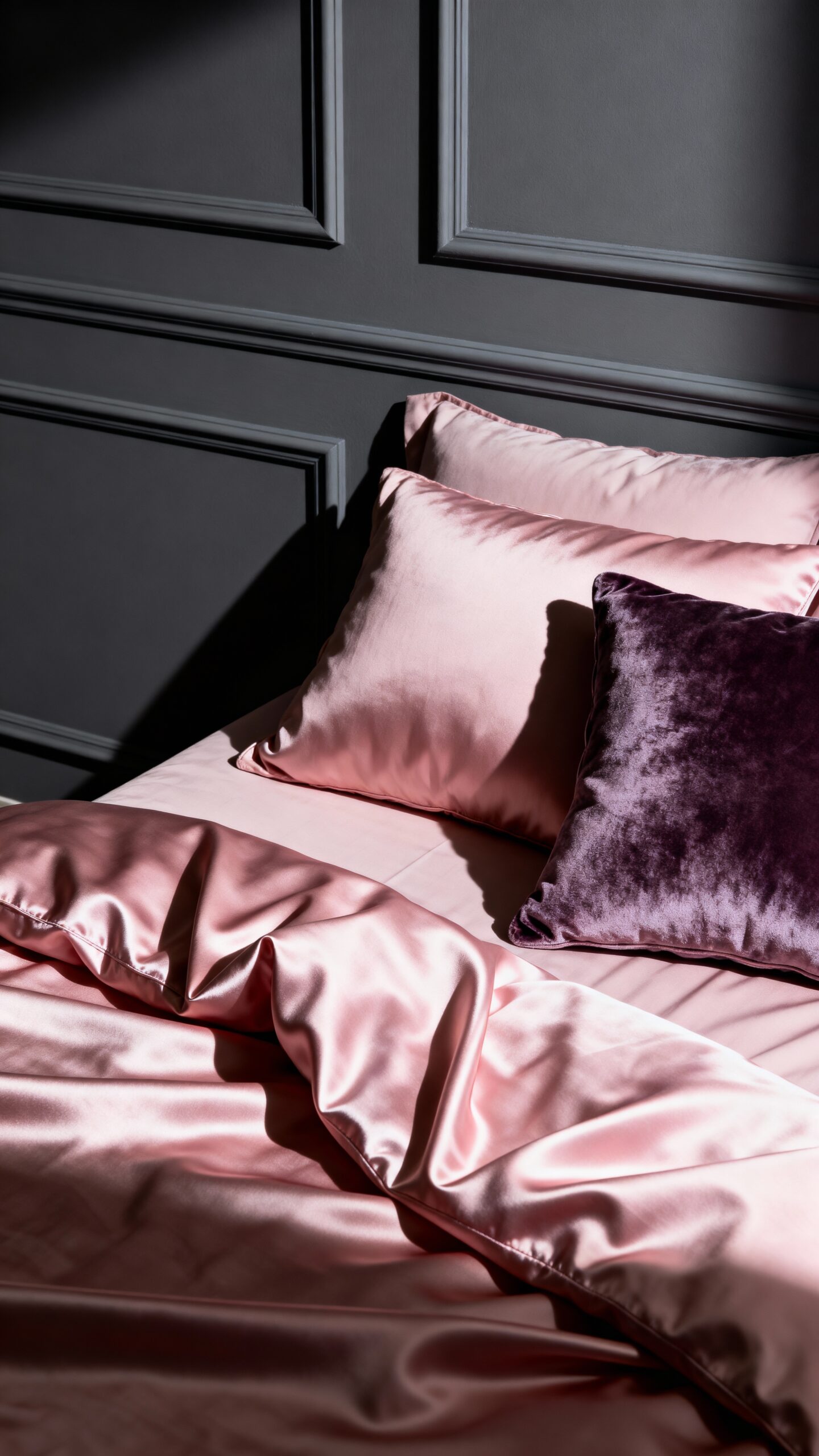 sophisticated romantic charcoal and blush sanctuary