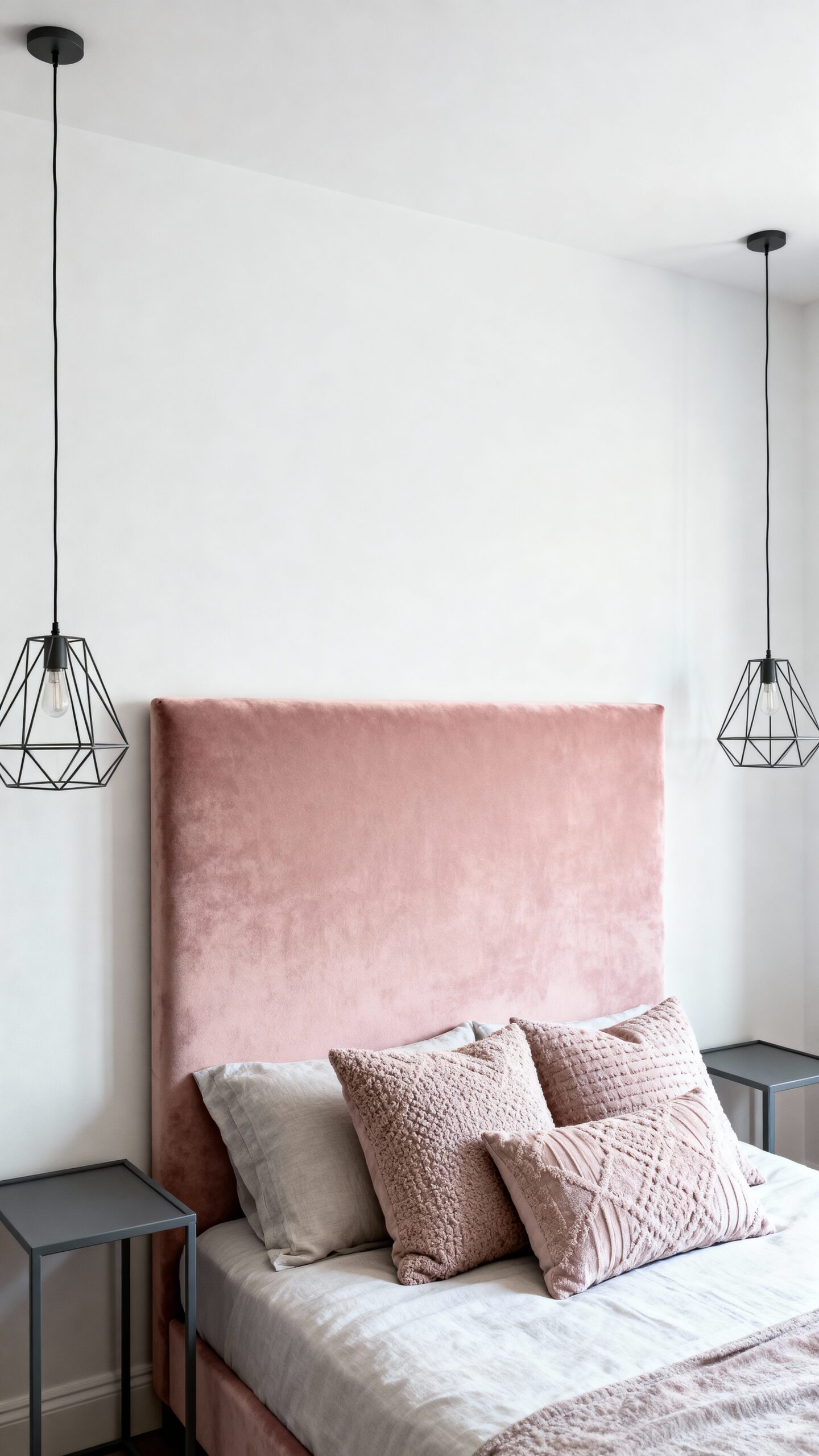 sophisticated soft pink velvet retreat