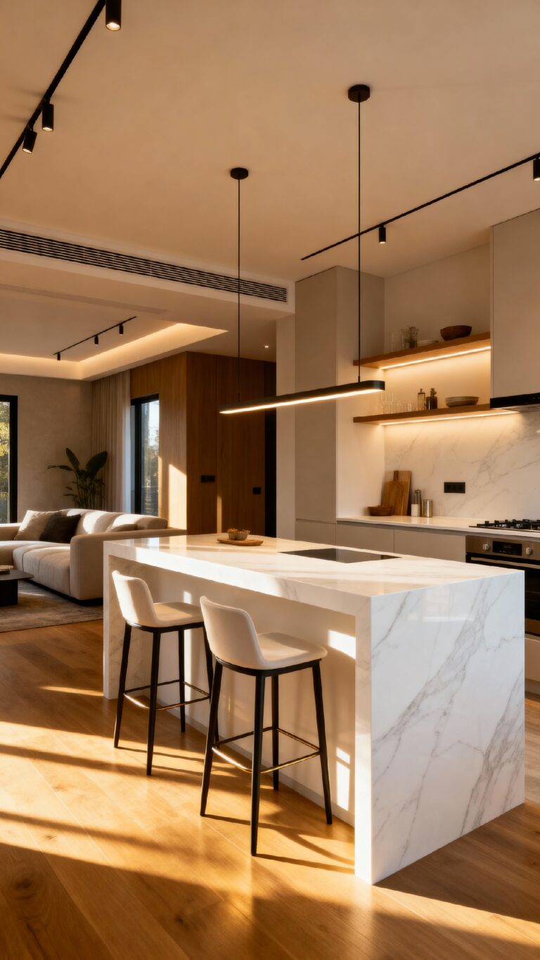 spacious stylish open kitchen ideas