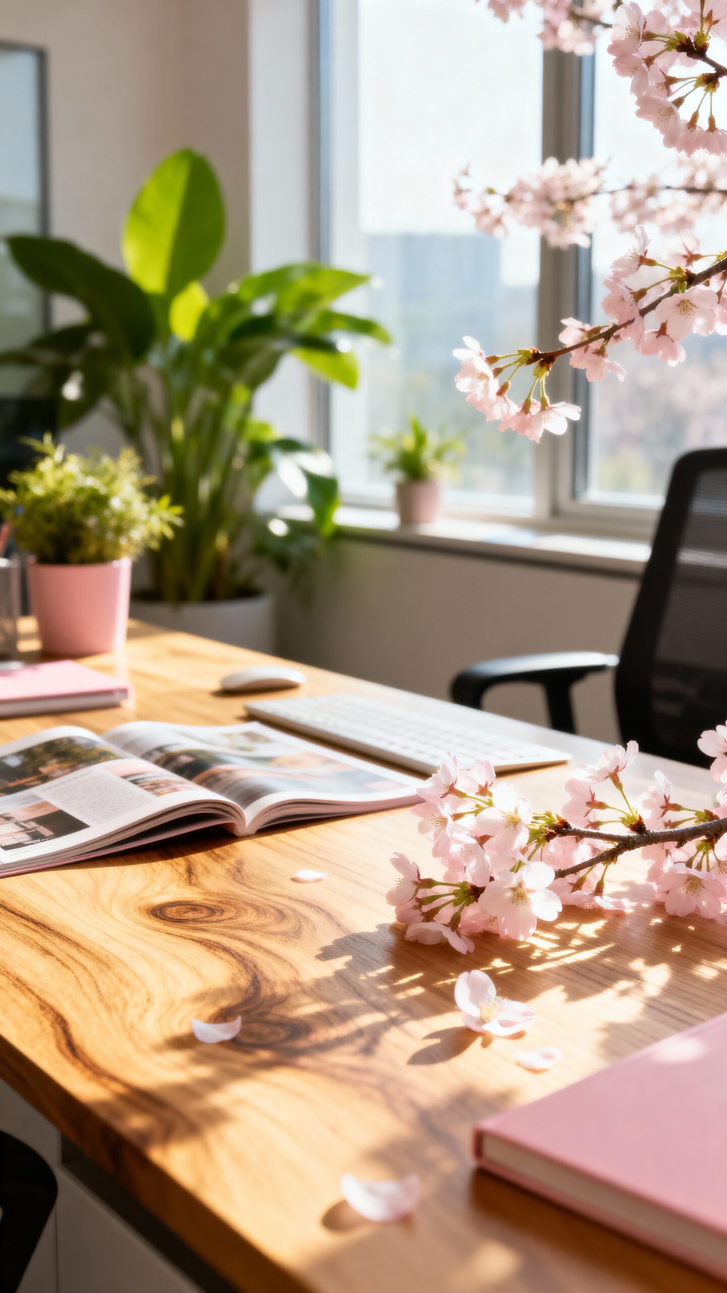 spring office decor refresh