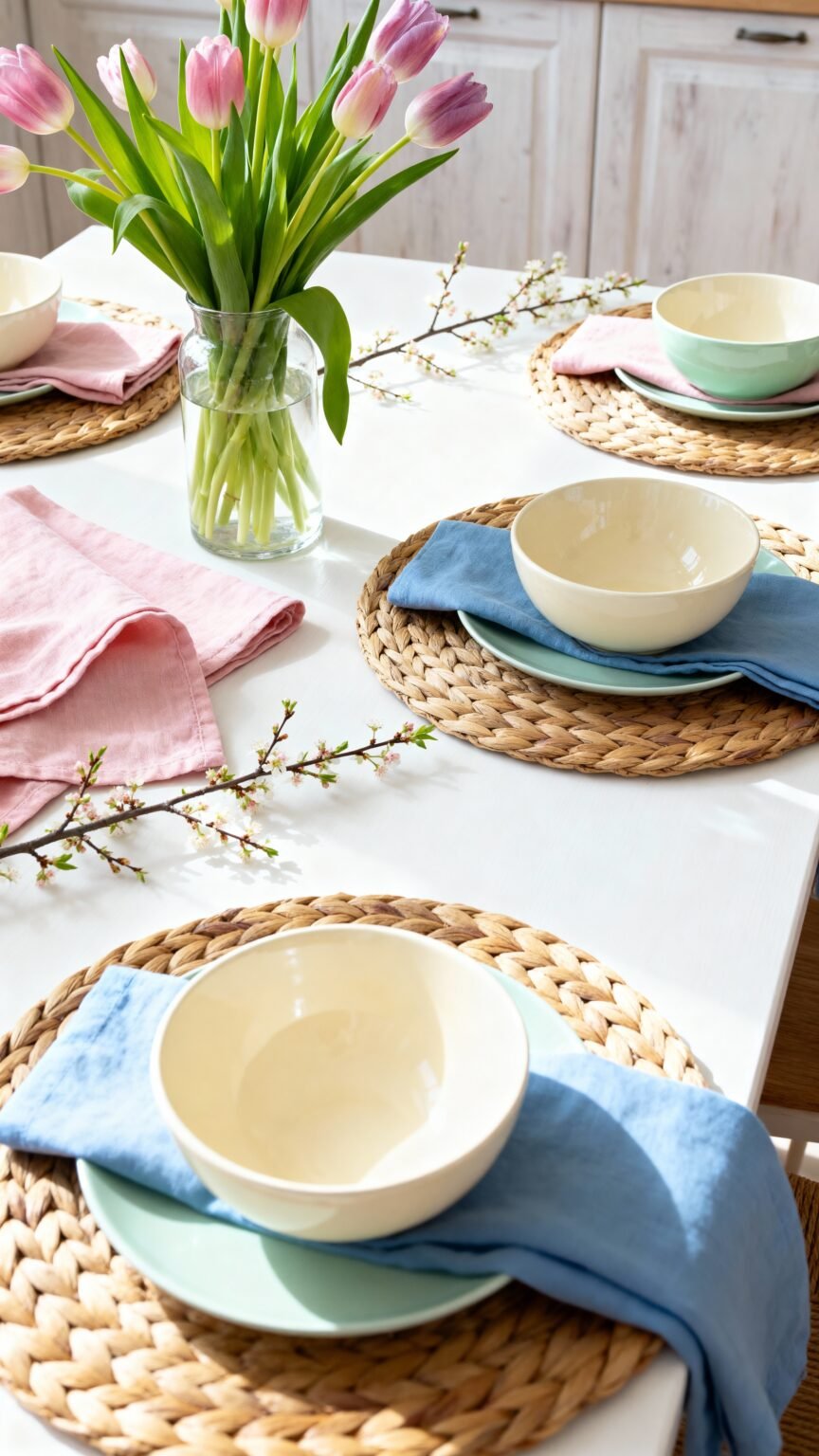 14 Spring Kitchen Table Decor Ideas for Daily Styling
