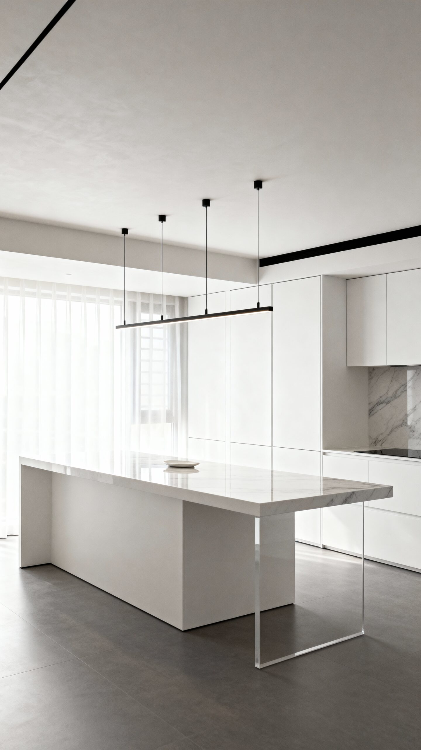 streamlined functional contemporary breakfast bar design