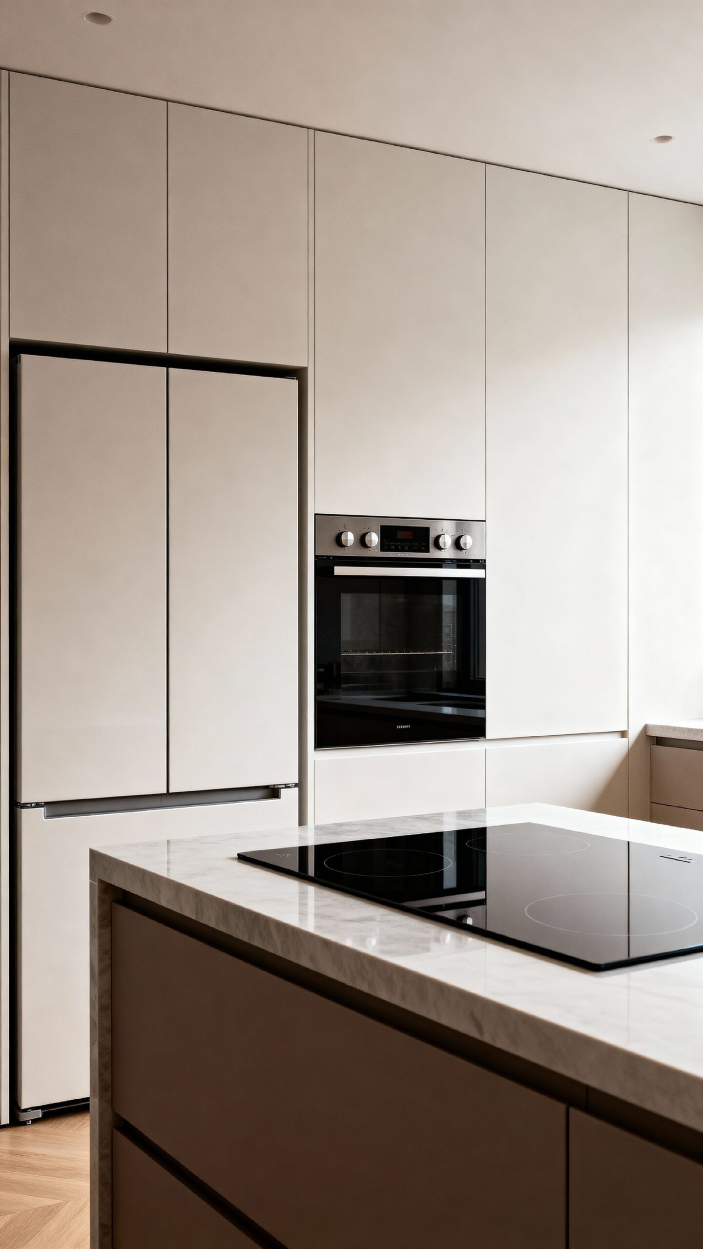 streamlined integrated harmonious kitchen design