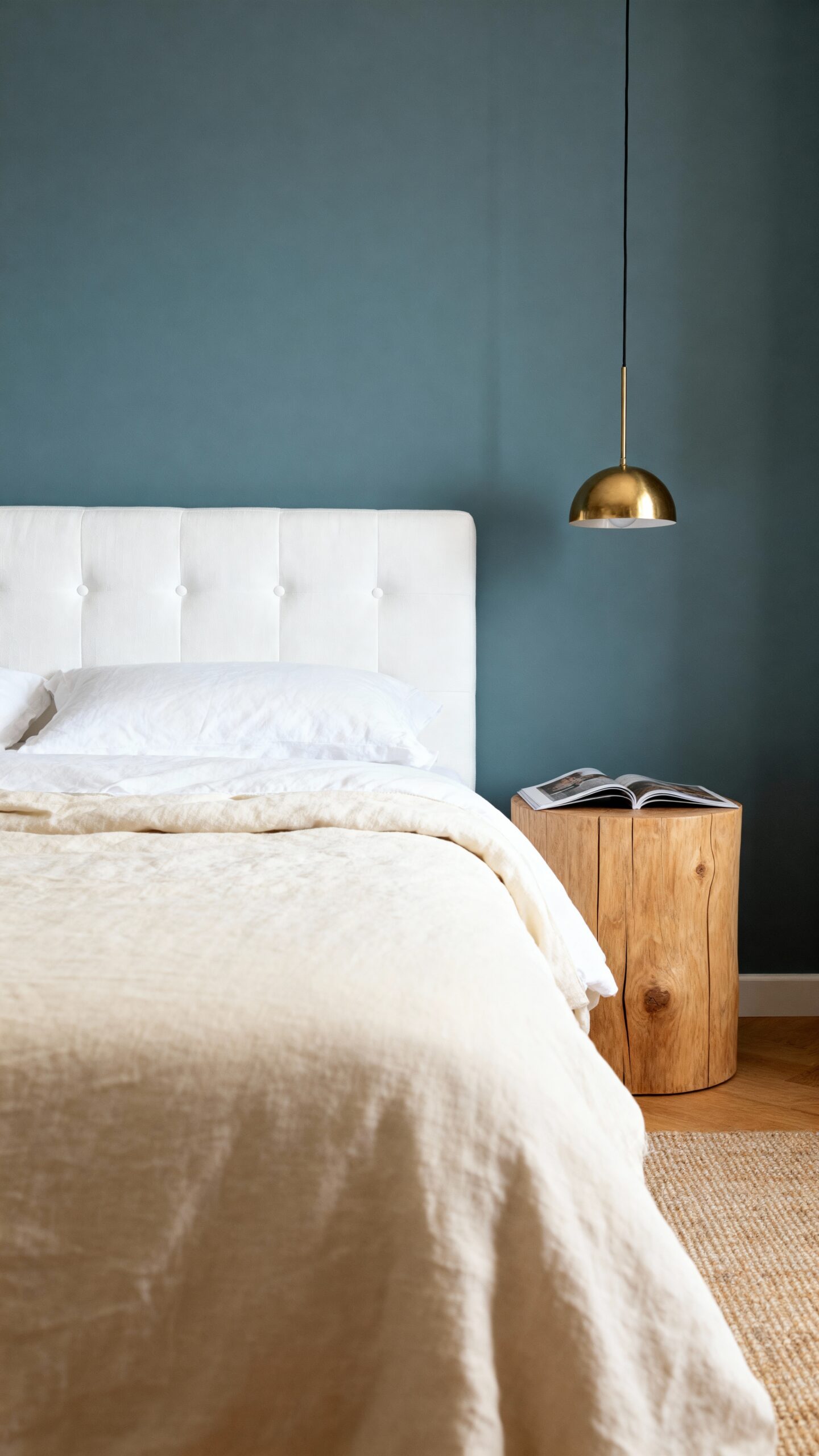 subtle sophisticated bedroom accent wall