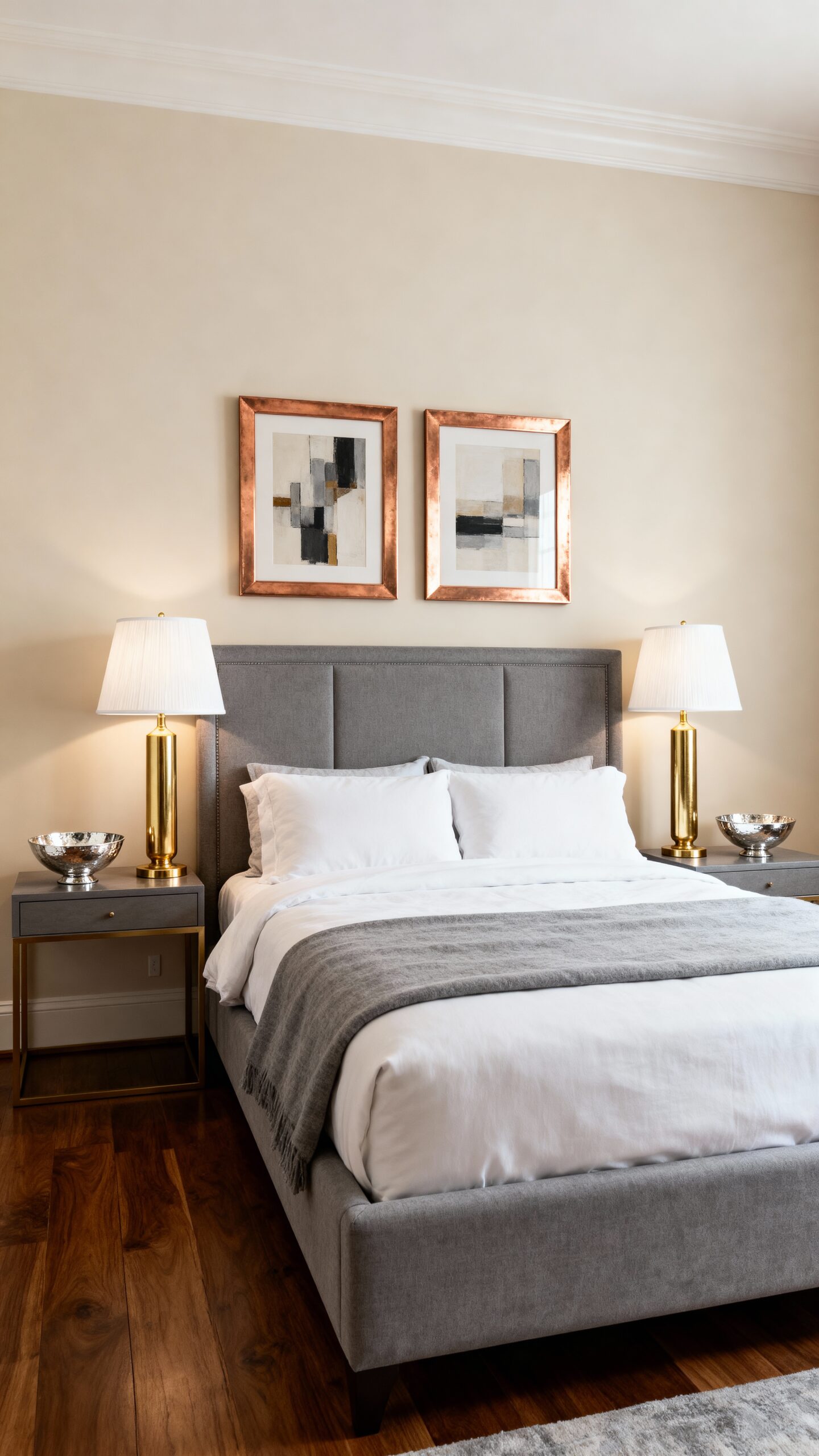 subtle sophisticated metallic accents