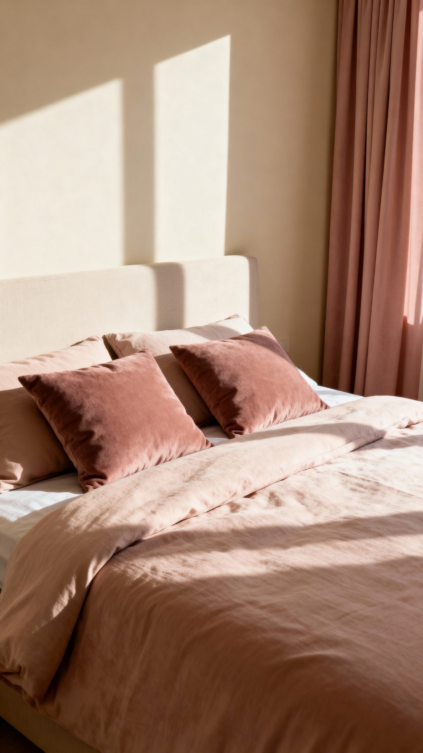 subtle yet captivating dusty rose accents