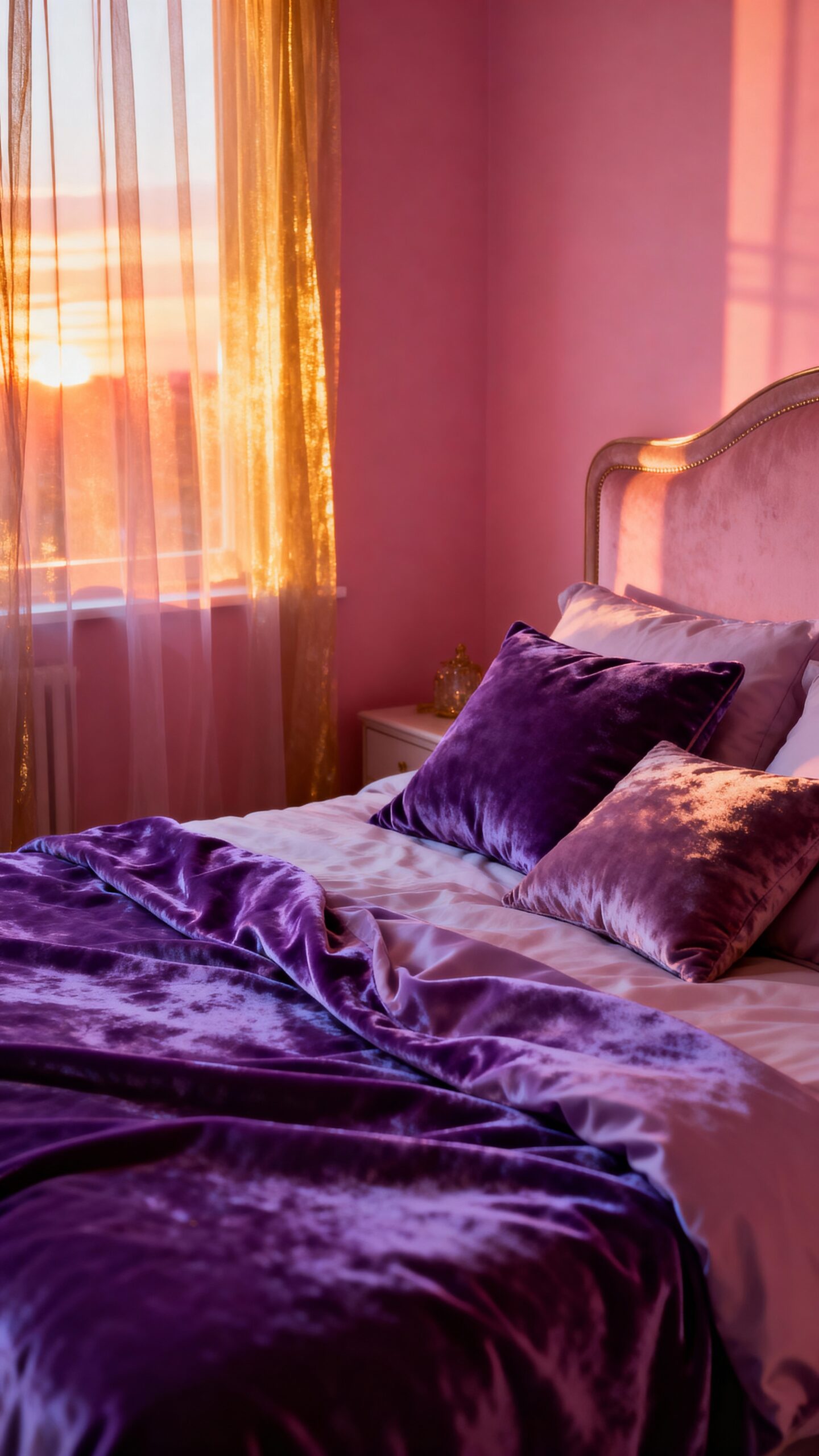 sunset inspired pink and purple balance