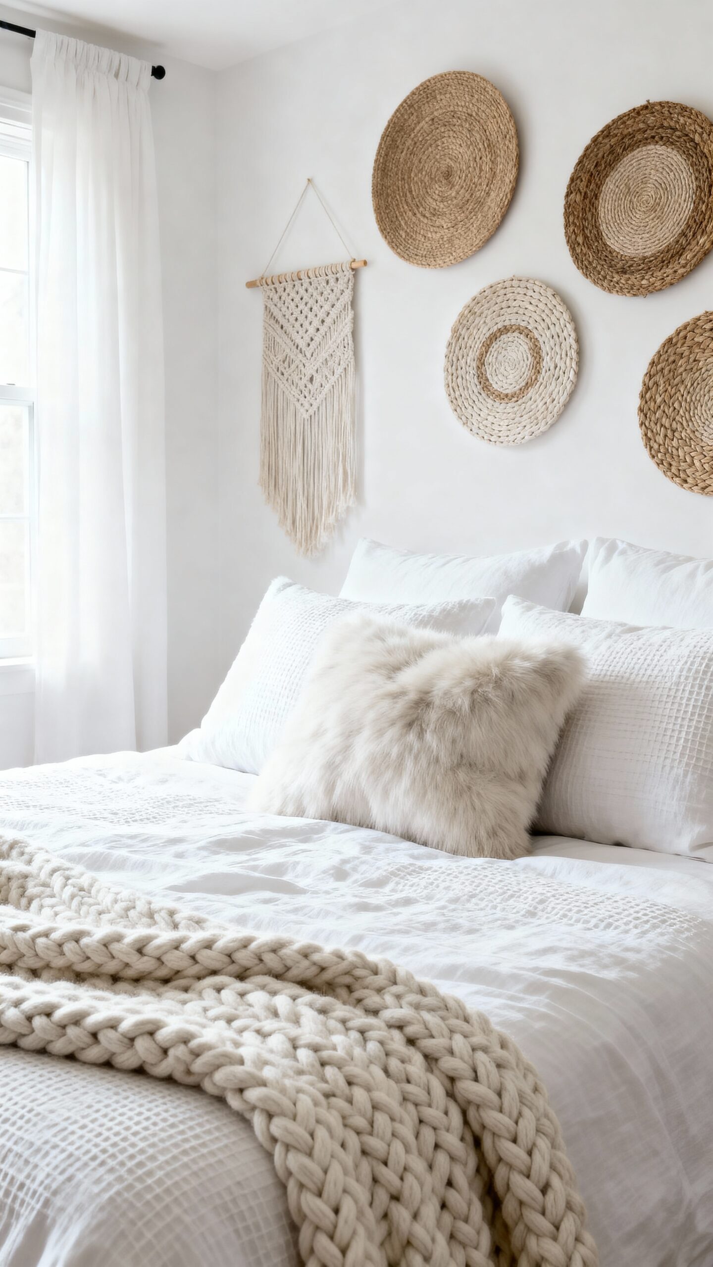 textured white tactile bedroom retreat